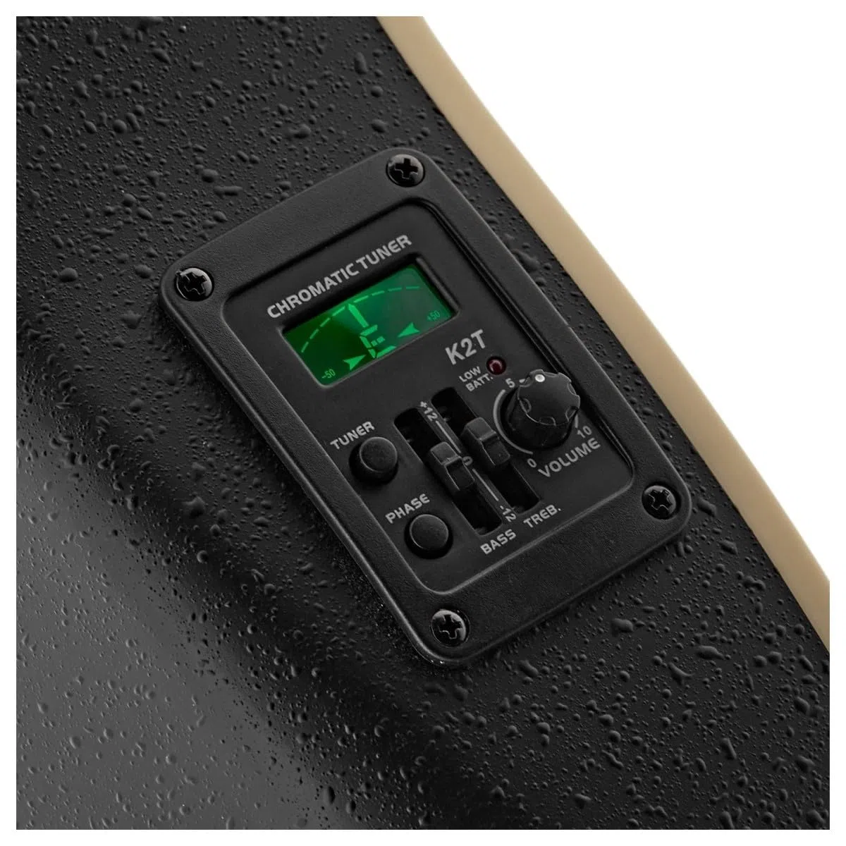 Roundback-Elektroakustikgitarre von Gear4music, Schwarz
