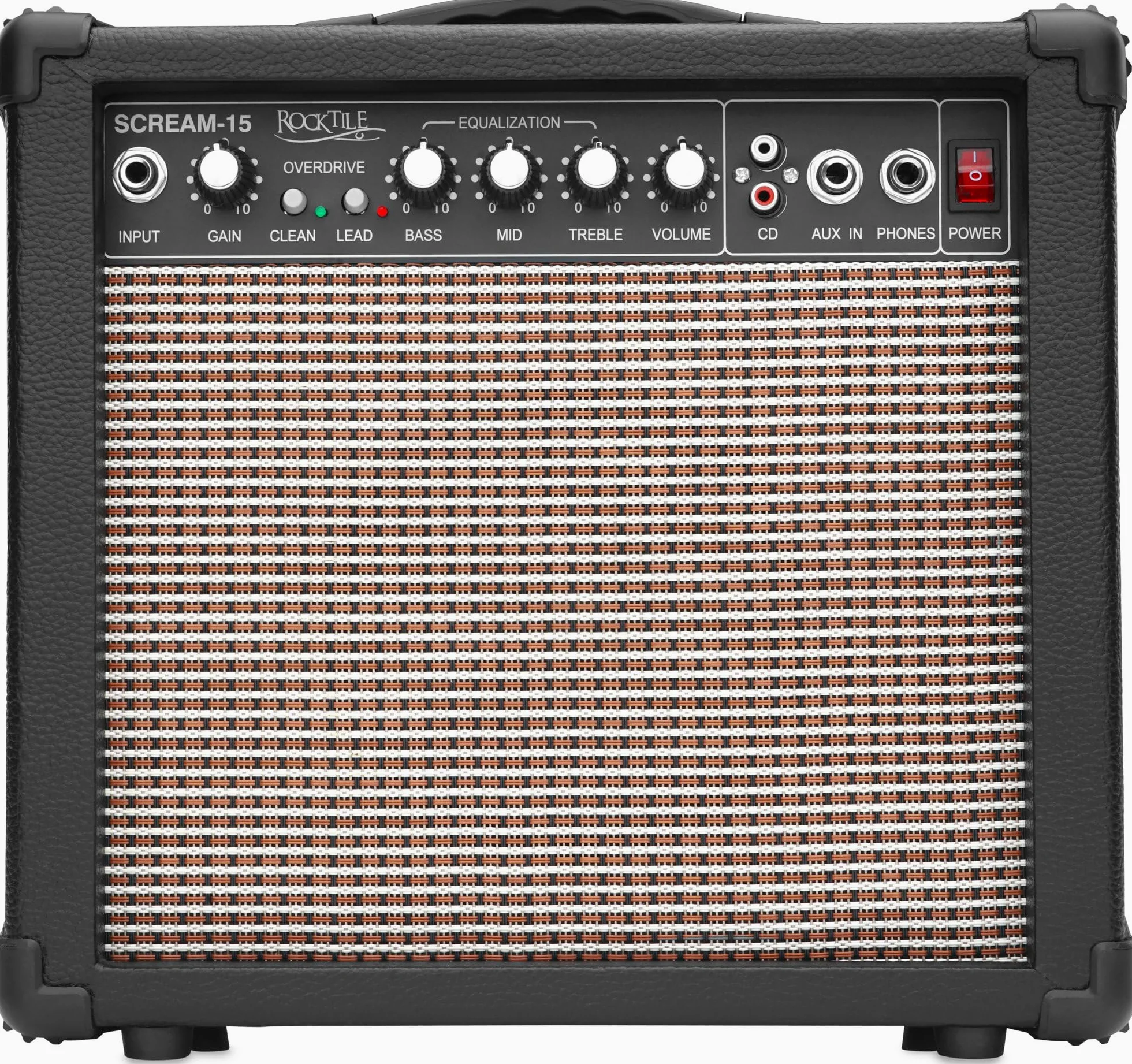 Rocktile L-50B Junior 3/4 Mensur SET (E-Gitarre für Kinder von 6-12 Jahren, Verstärker, Gurt, Kabel) schwarz
