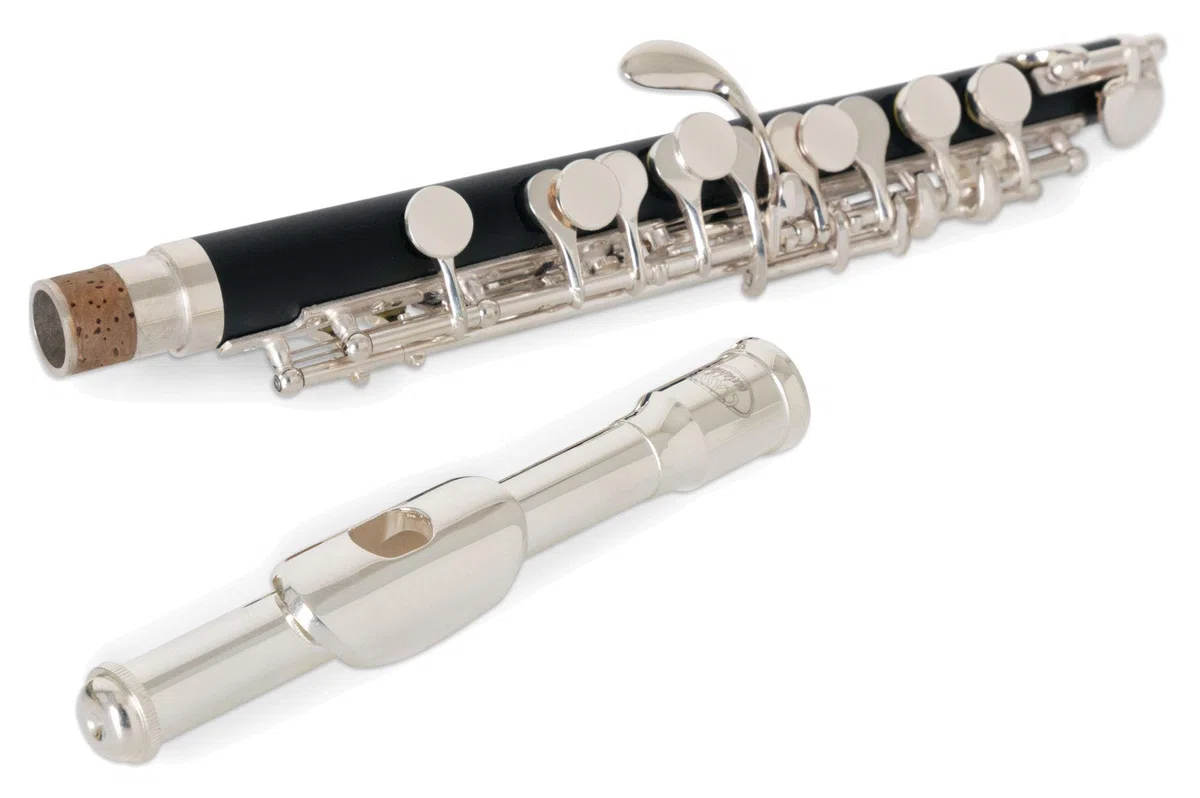 Classic Cantabile PF-300 Piccoloflöte - aus Bakelit - versilberte Neusilber-Mechaniken - inklusive Etui