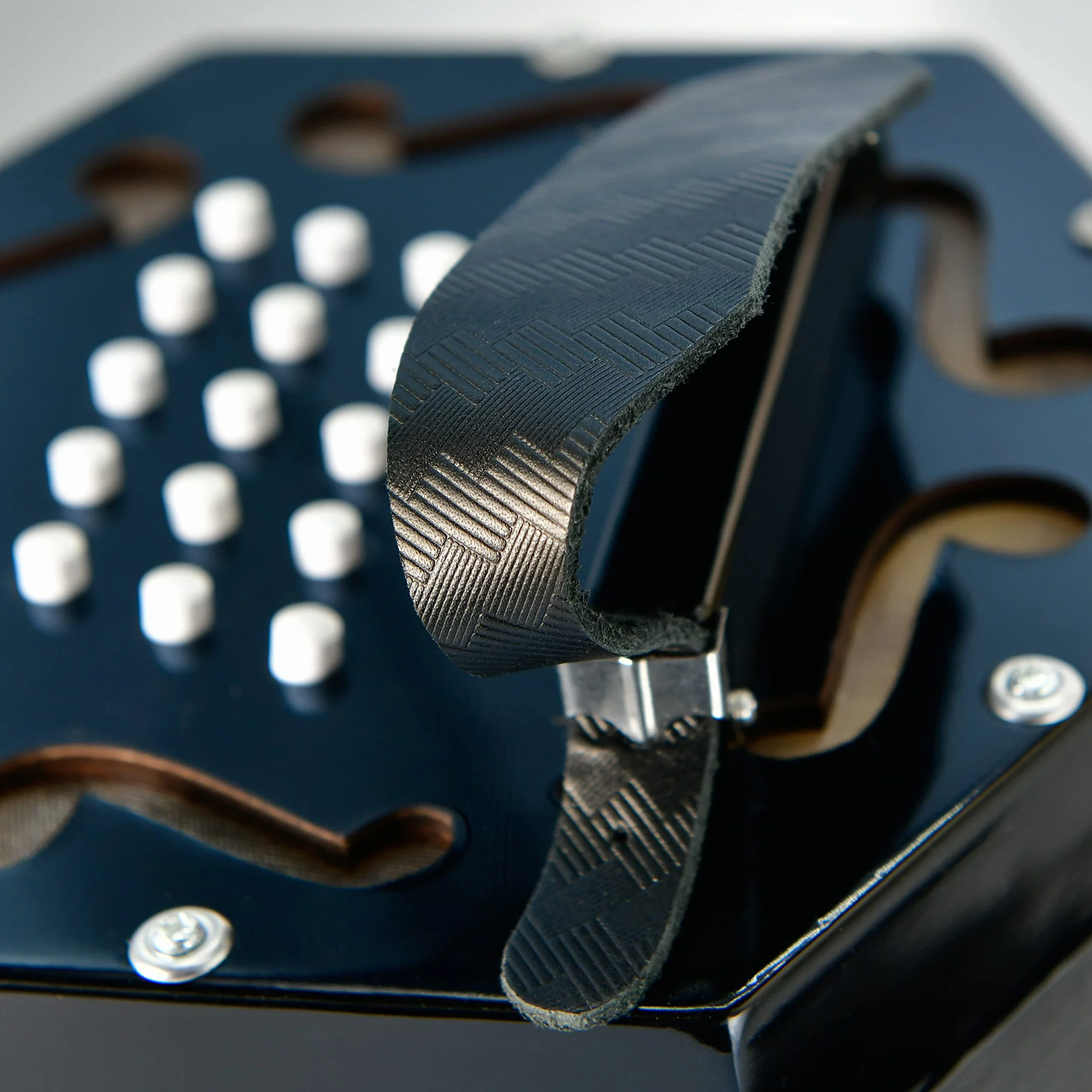 Trinity College Concertina (AP-1130A), schwarz | Traditionelles Volksinstrument, 1,2 Oktavbereich, Blasebalg, Tragetasche
