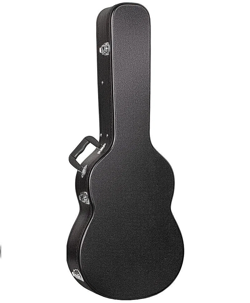 Gitarrenkoffer für 6-saitige Westerngitarre – robuster Koffer für Akustikgitarre – stoßfest, formstabil & gepolstert – idealer Schutz & Transport – schwarz, passend für Standard 6-String Gitarre