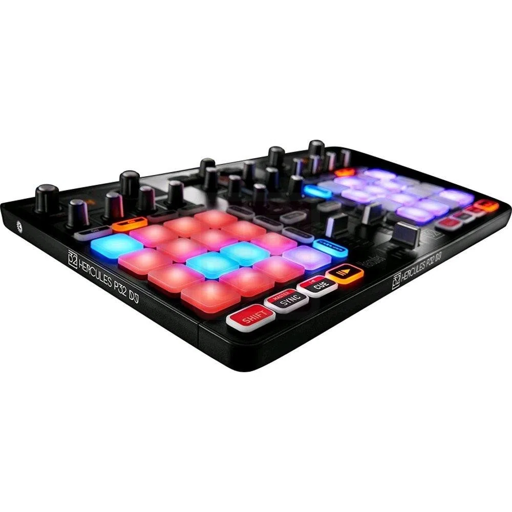 Hercules P32 DJ - 2-Deck USB Controller - 32 Pads