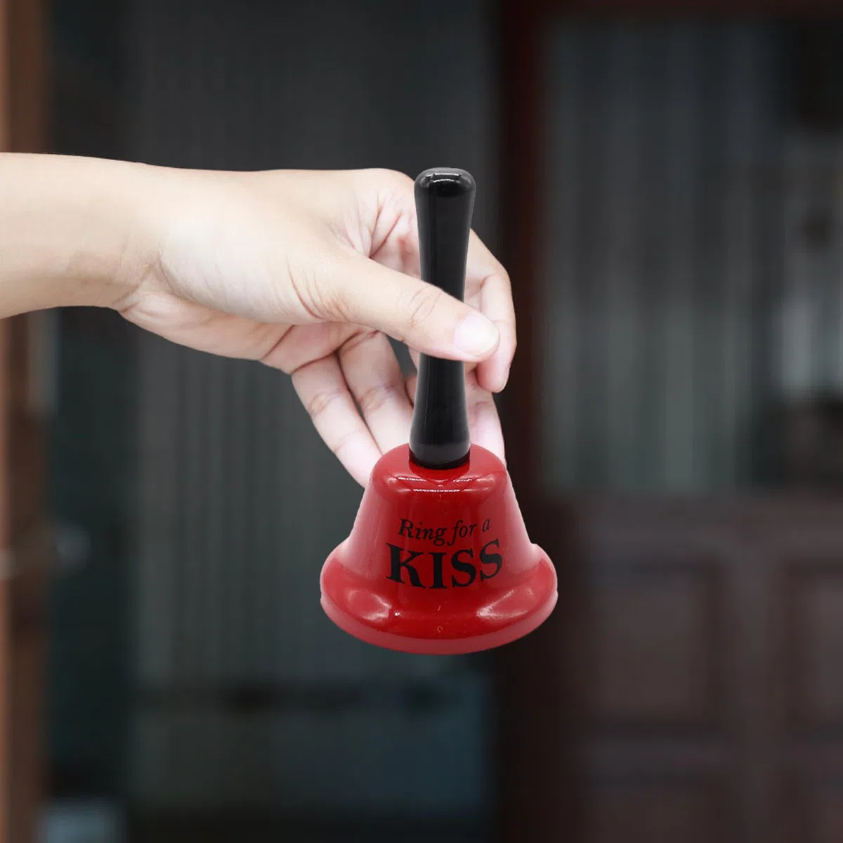 Handglocke mit Handle - Fun Metal Call Bell für Dienstleistungen, Ringe für einen Kuss, ein Lächeln oder Bier | Lautstärkeglocken für Hochzeitstisch, Partyveranstaltungen, Empfangszähler, Bar Decors,