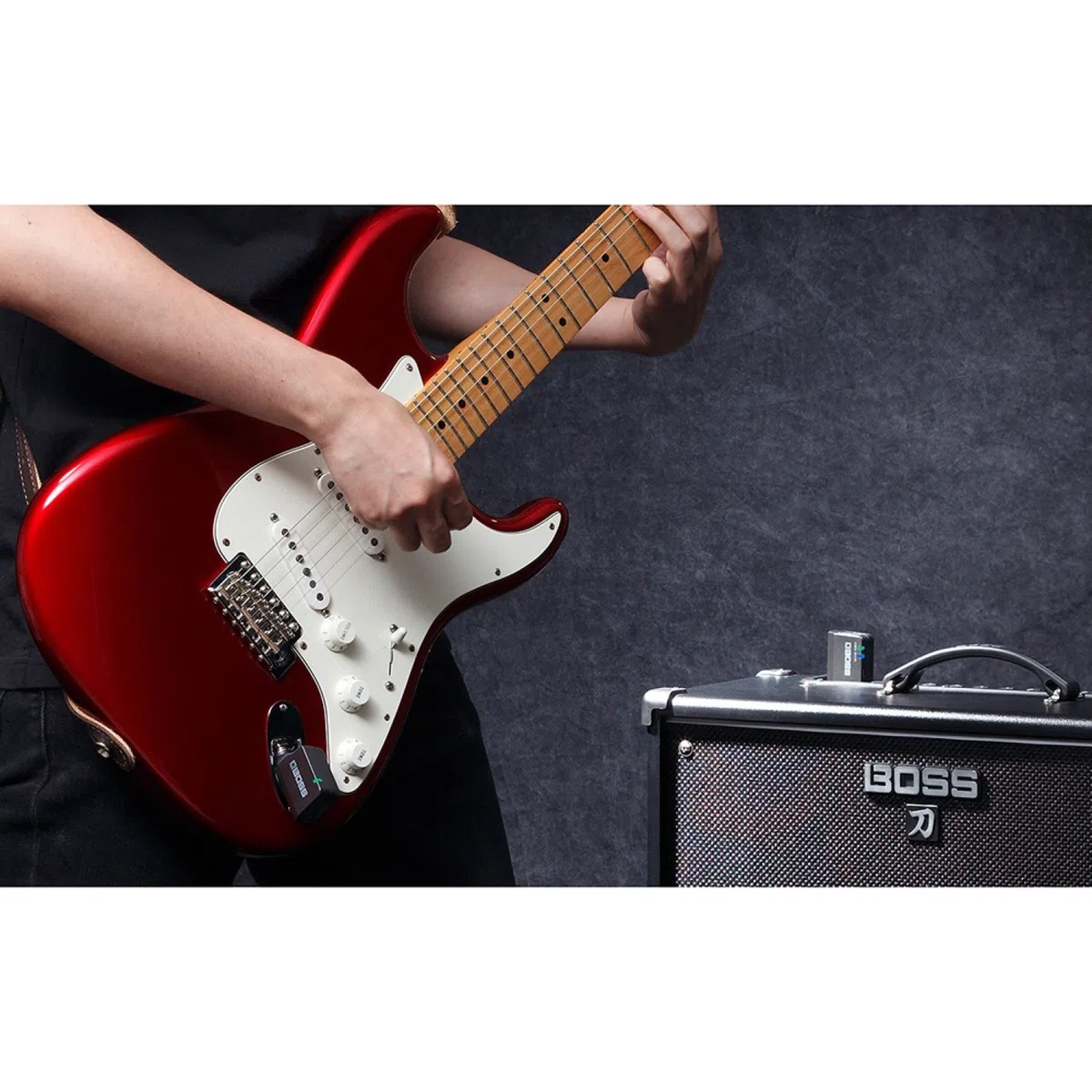 BOSS WL-20 kompaktes Wireless-System für Instrumente | Virtuelles Plug-and-Play-Kabel für Gitarre, Bass und andere elektrische Instrumente | integrierte Kabelsound-Simulation
