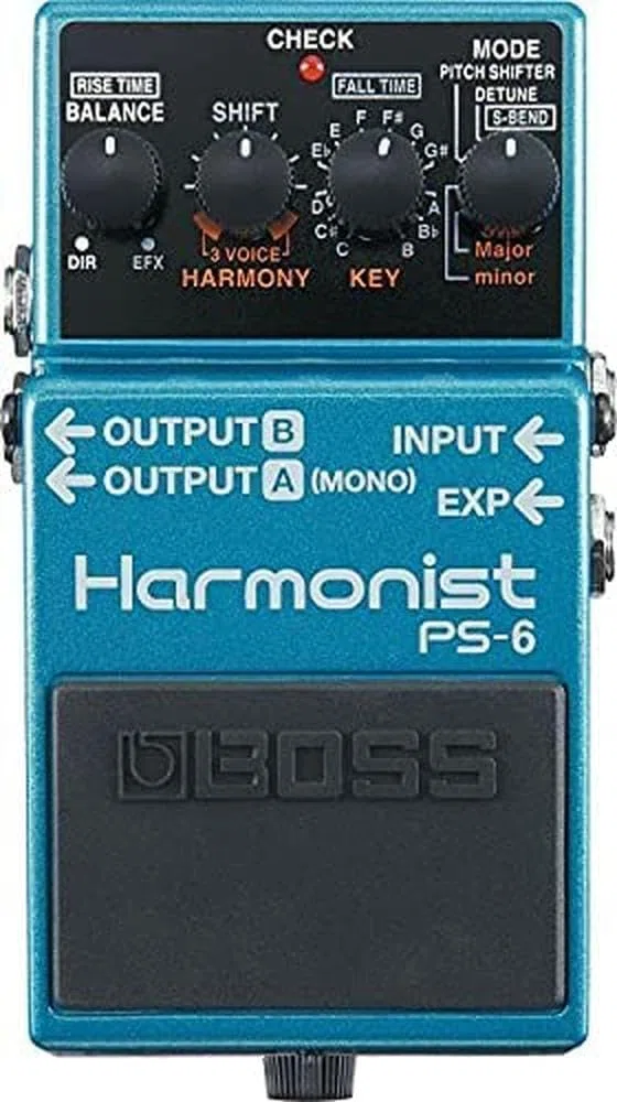 BOSS PS-6 Harmonist Pedal, Schwarz/Blau