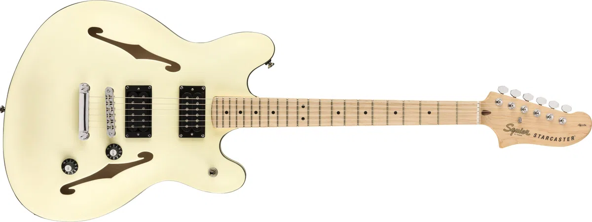 Fender Squier Affinity Starcaster MN OWT E-Gitarre, Inklusive kostenloser virtueller Kurse auf Fender Play