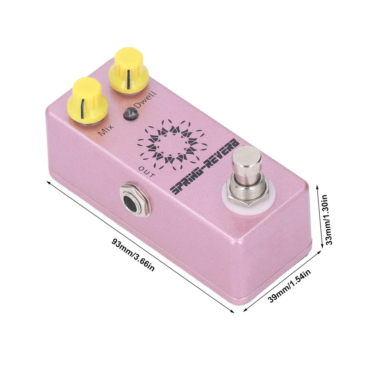 Spring Reverb Gitarreneffektpedal, Spring Space Reverb Pedal für Bassgitarre