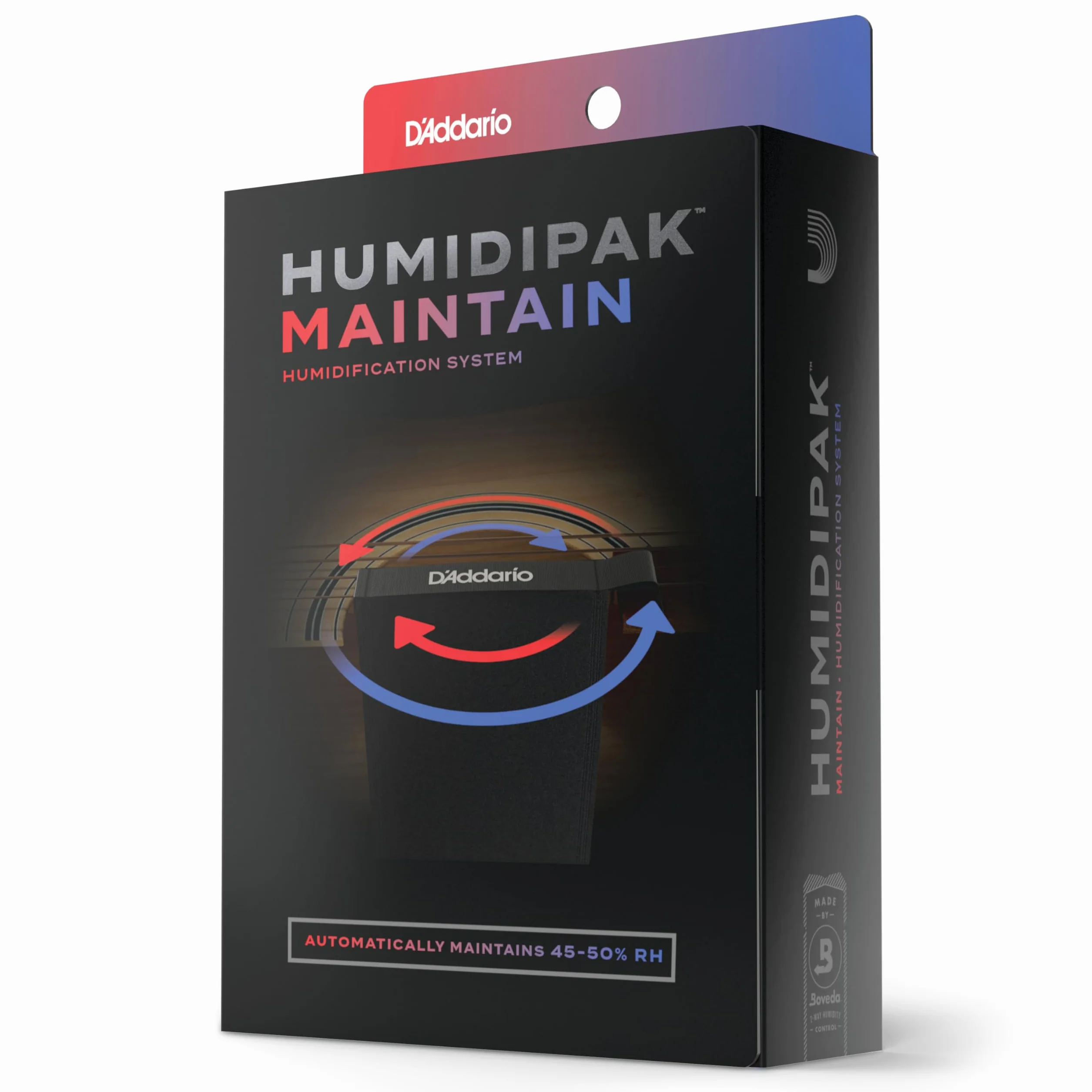 D'Addario Gitarre Luftbefeuchter - Guitar Humidifier - Humidipak Pflegeset - Automatisches Luftfeuchtigkeitskontrollsystem - Wartungsfreies Zweiwege-Luftfeuchtigkeitskontrollsystem für Gitarren