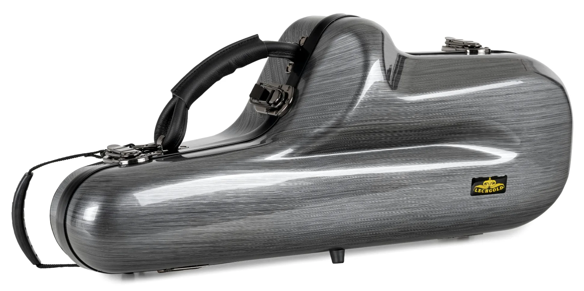 Deluxe Koffer für Alt-Saxophon- Stabiles Formetui für alle gängigen Eb-Altsaxophone - Thermopolsterung für Instrument, S-Bogen, Mundstück und Zubehör - Rucksackgarnitur - Coole Carbon-Optik