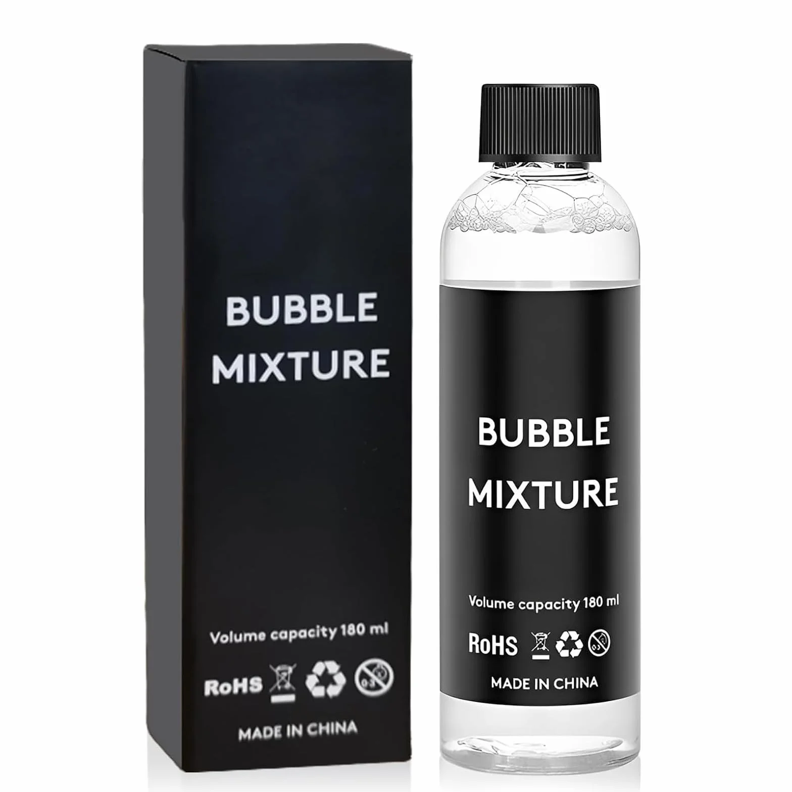 Whisky Rauch Set Zubehör, 180ml, Seifenblasenmischung