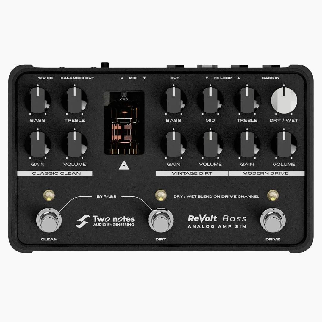 Two Notes ReVolt Bass Preamp Simulator Verstärker + keepdrum Klinkenkabel