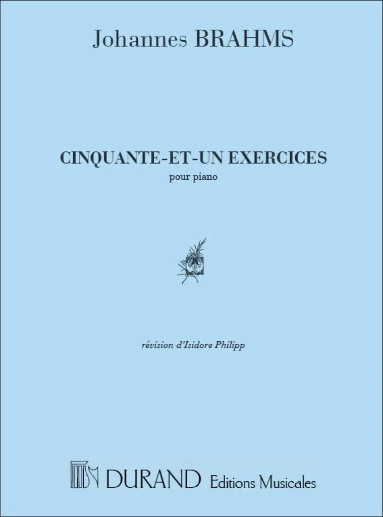 JOHANNES BRAHMS : CINQUANTE-ET-UN EXERCICES - POUR PIANO - PIANO - PARTITION (ISIDORE PHILIPP)