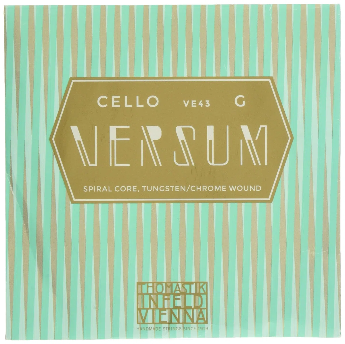 Thomastik Einzelsaite für Cello 4/4 Versum - G-Saite Seilkern, Wolfram/Chrom Umspinnung, mittel