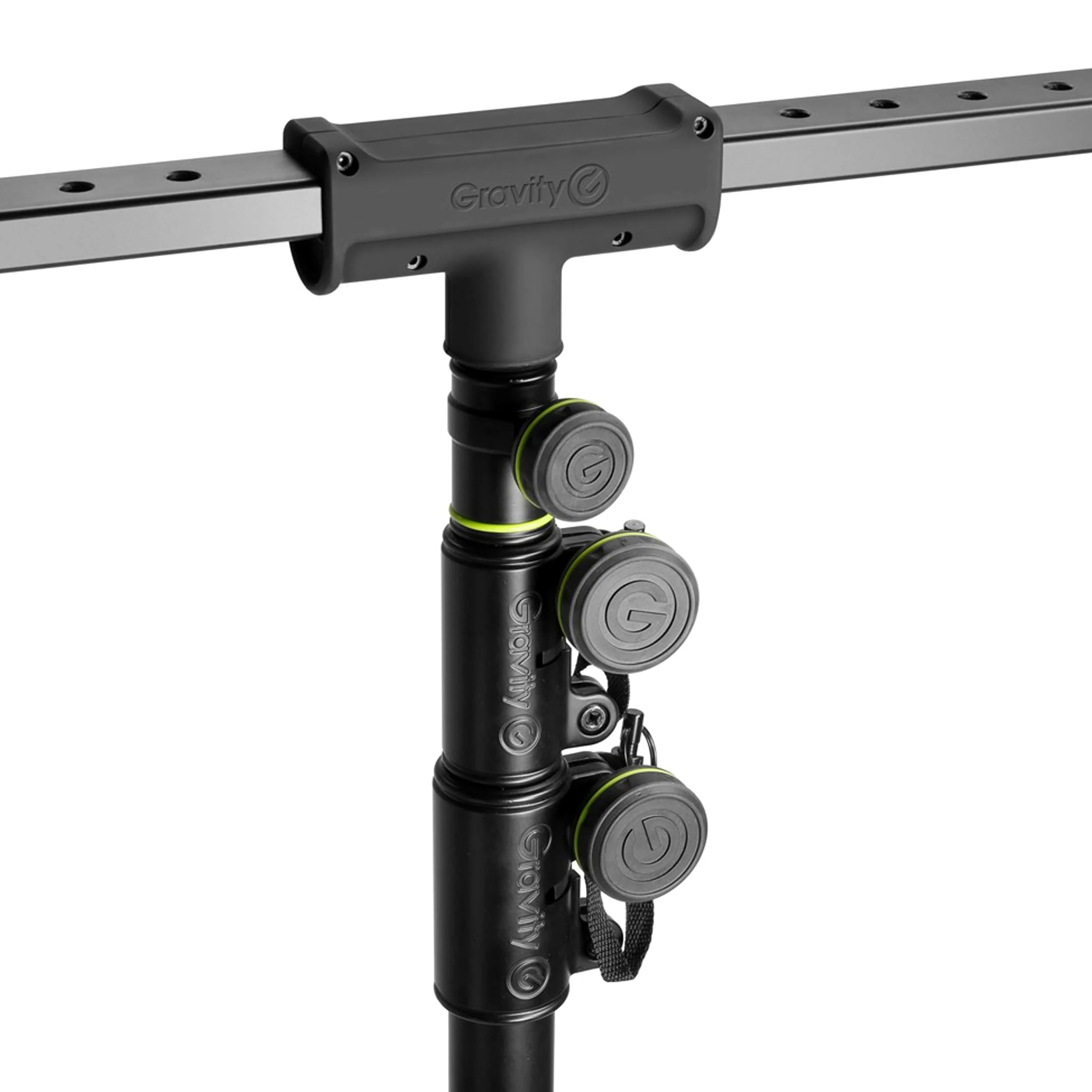 Gravity LS TBTV 28 - Lichtstativ mit Querträger, Groß, mit Belastbarkeit bis 50 kg, schwarz