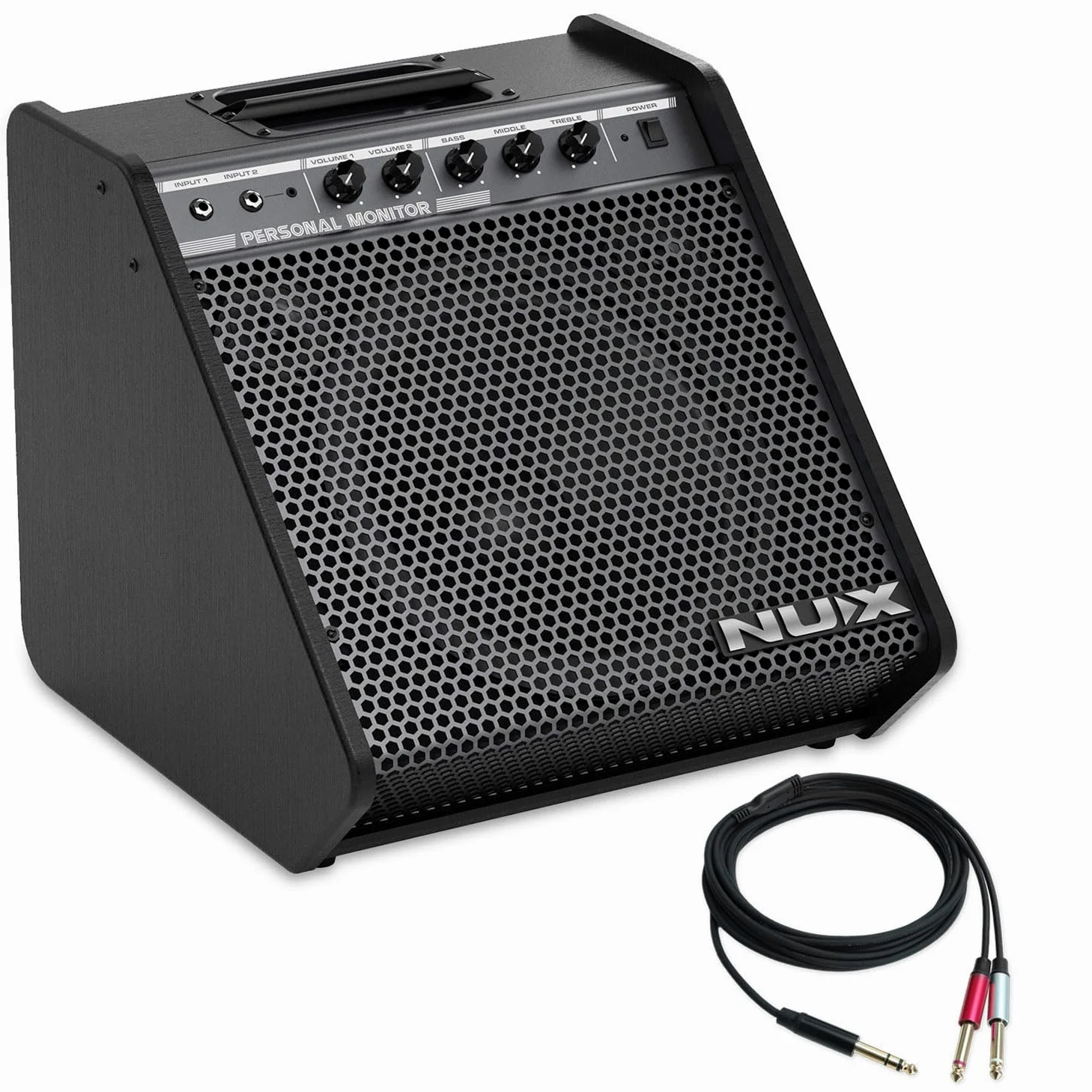 NPA-100 Schlagzeug-Verstärker E-Drum Monitor mit keepdrum Splitter-Kabel
