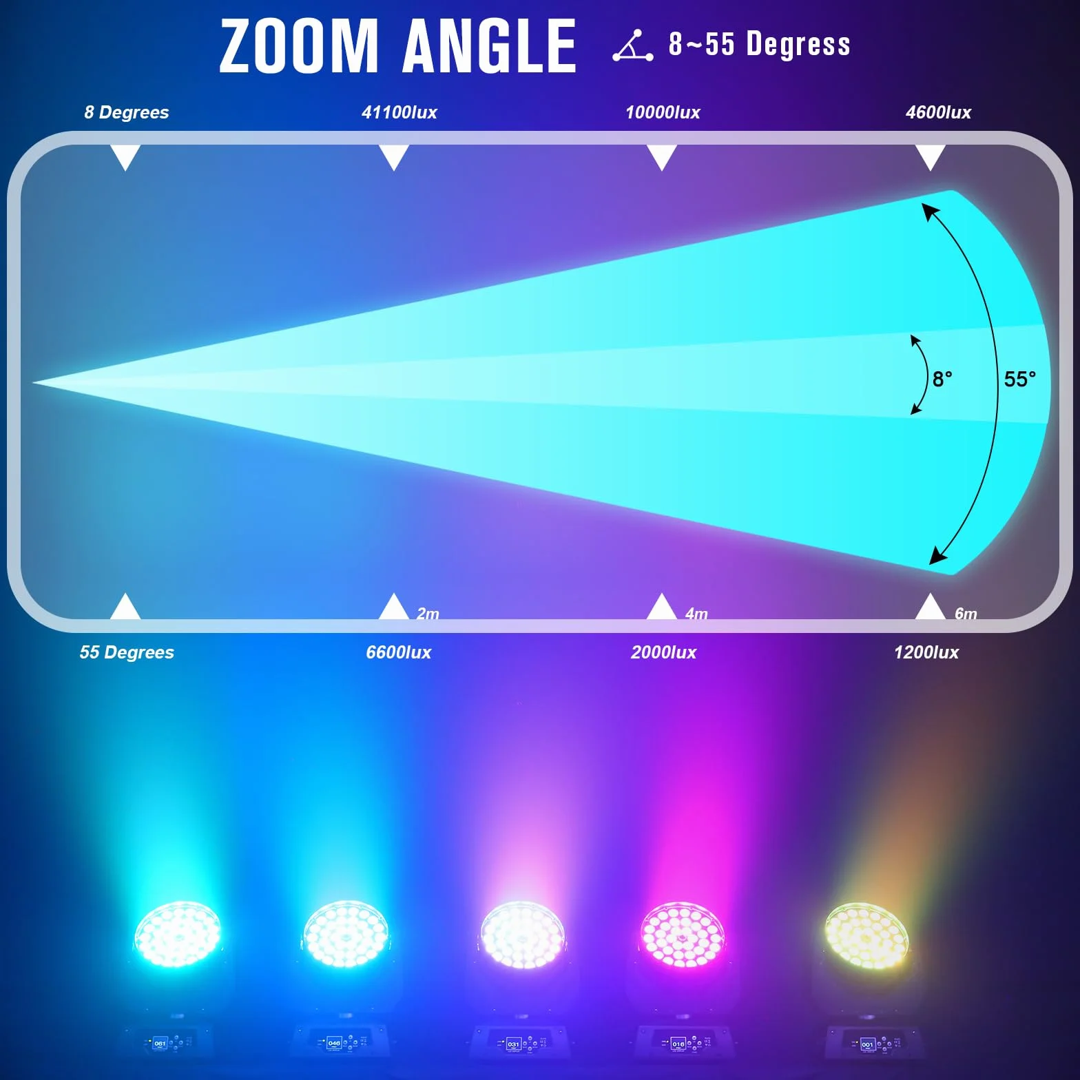 36x10W RGBW Moving Head LED DJ Lichter mit Flight Case 4 IN1 Zoom Beam Wash Effekt Disco Licht dmx512Bühnenbeleuchtung für Bar Partys Club Konzert Hochzeit Inventar in Deutschland