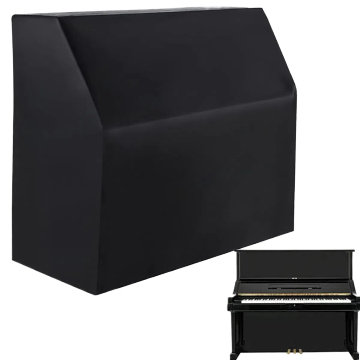 Klavier Abdeckungen - Staubschutz in voller Größe, 420d Oxford Black Cover, Langlebige aufrechte Klavier Staubschild, Wasserfester Schutz | Komplette Set Aufbewahrungstasche für aufrecht stehende