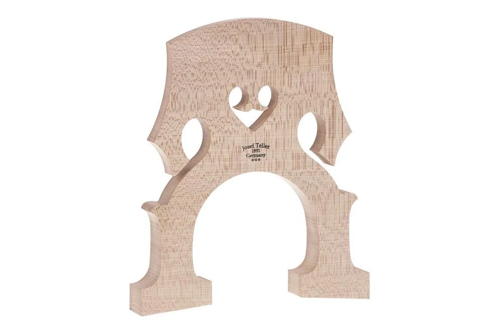 Teller Basssteg, Kontrabasssteg Modell Bubenreuth 4/4 Fußbreite 165, Made in Germany