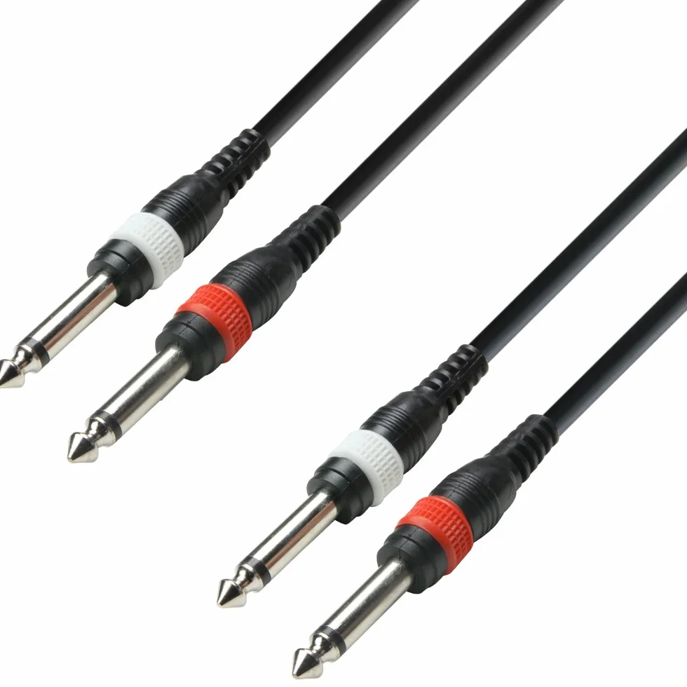 M-Audio BX4 4,5" Studio-Monitore High-Definition Monitor Lautsprecher Boxen, 120W - Paar & Adam Hall Cables K3TPP0100 Audiokabel 2 x 6,3mm Klinke Mono auf 2 x 6,3mm Klinke Mono 1m