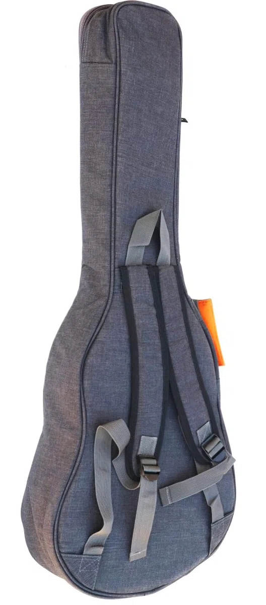 cibeles Gitarrentasche für klassische Gitarren und Flamenca, gepolstert, 15 mm, Hellgrau, 4/4, Gitarrentasche