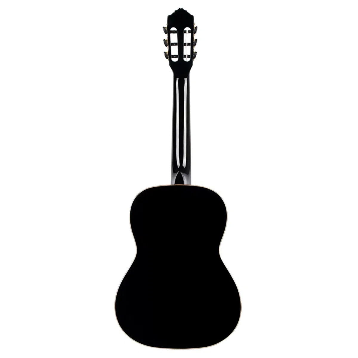 Ortega Guitars 7/8 Konzert Gitarre – Family Series – Inklusive Gig Bag – Fichte, Mahagoni, Schwarz (R221BK-7/8)