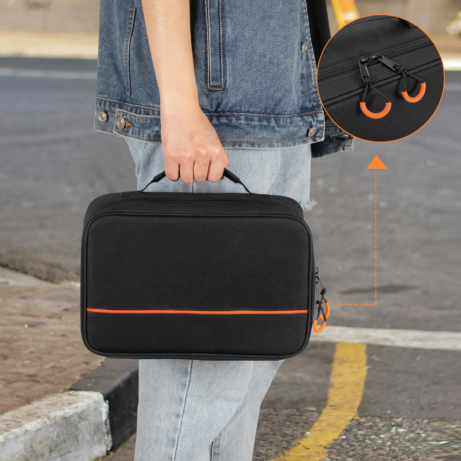 PGmoon 3 Stück Drahtloses Mikrofon Tragetasche, Mikrofon-Aufbewahrungstasche Passt für 3 Mikrofone, DJ Zubehör Tasche Tragbares Mikrofon Hülle für Gesang, Karaoke (Patent Design)