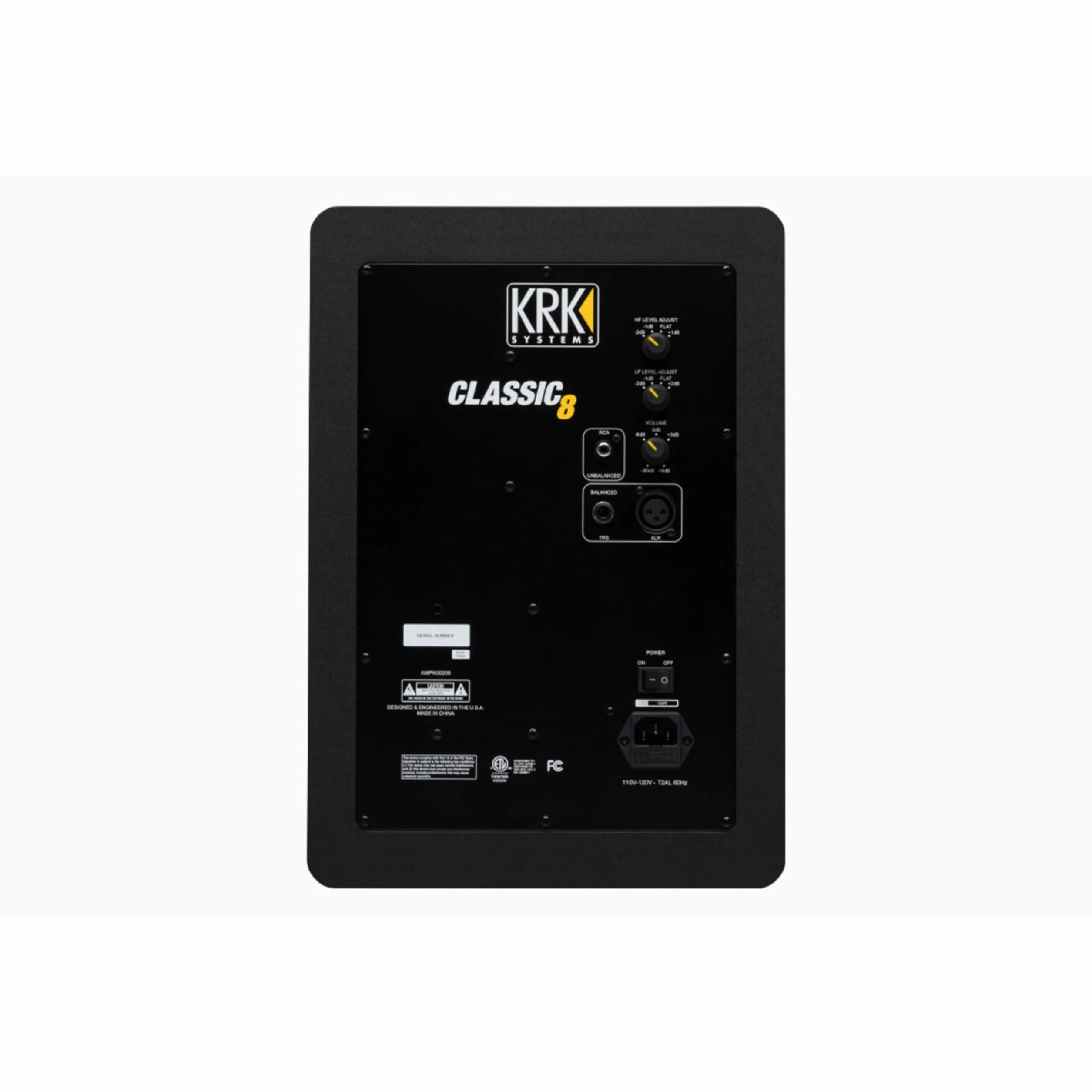 KRK Classic 8 Professional Bi-Amp 20,3 cm (8 Zoll) Studio Monitor, schwarz