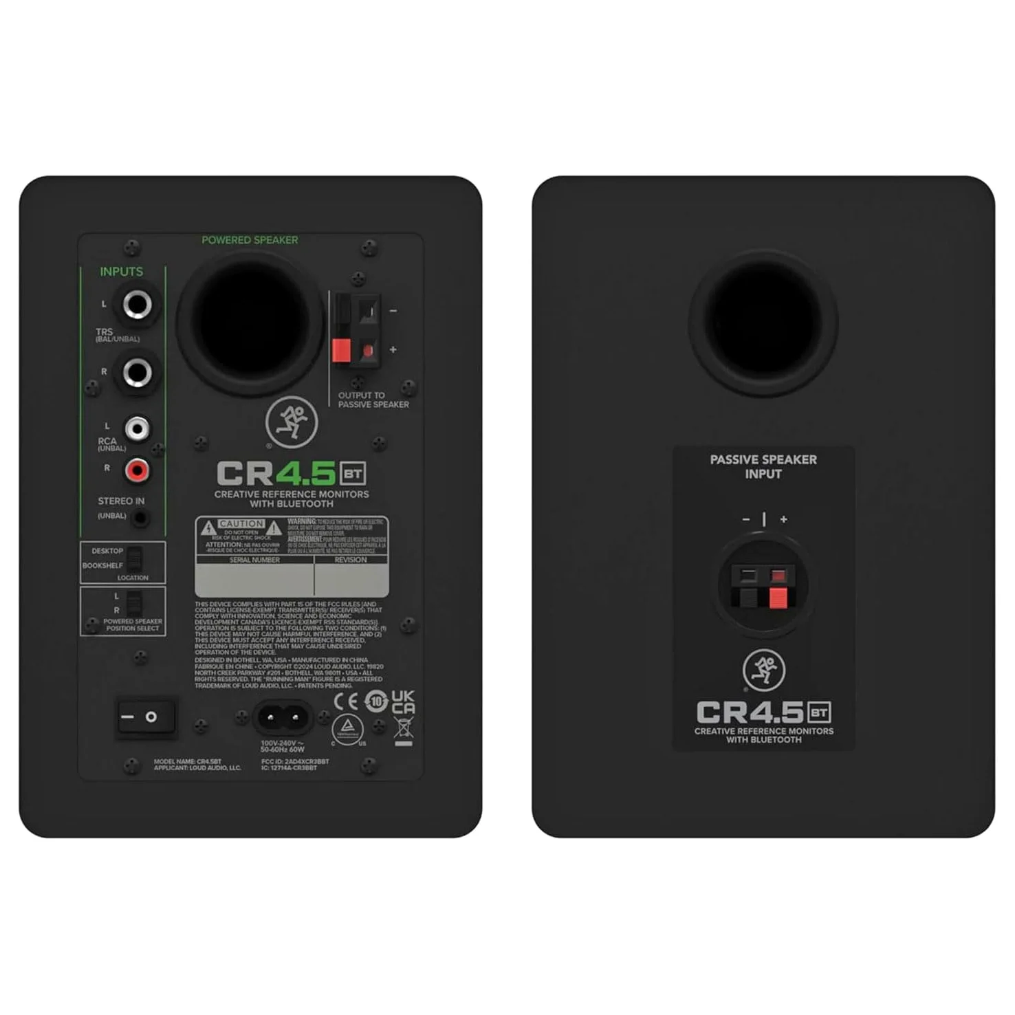 Mackie CR4.5BT Aktive 2-Wege Studio-Monitore Bluetooth Lautsprecher mit keepdrum Boxenständer