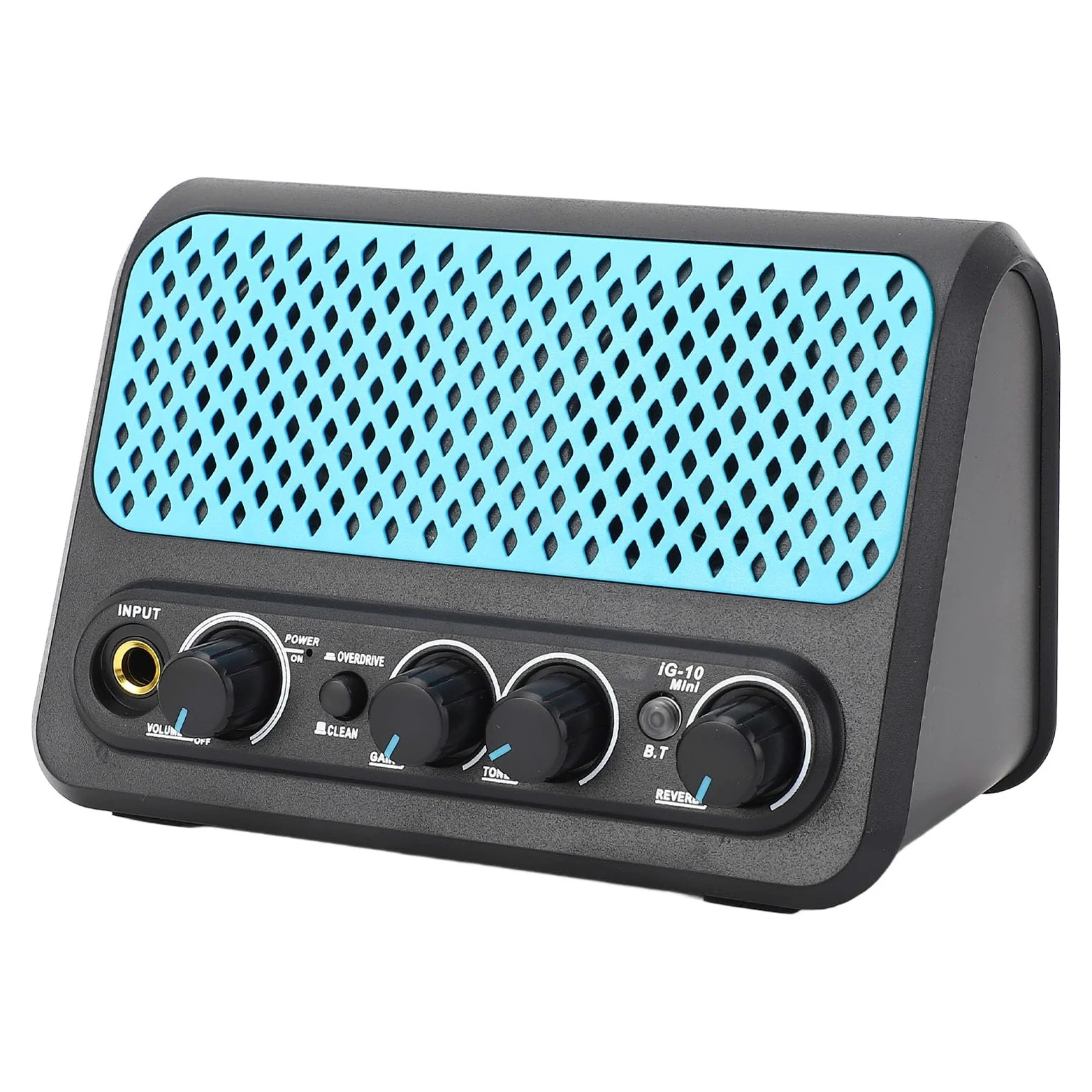 Kleiner IG-10Mini-Gitarrenverstärker, 10-W-Desktop-Übungslautsprecher für E-Gitarre mit 2 1, 75-Zoll-Lautsprechereinheiten