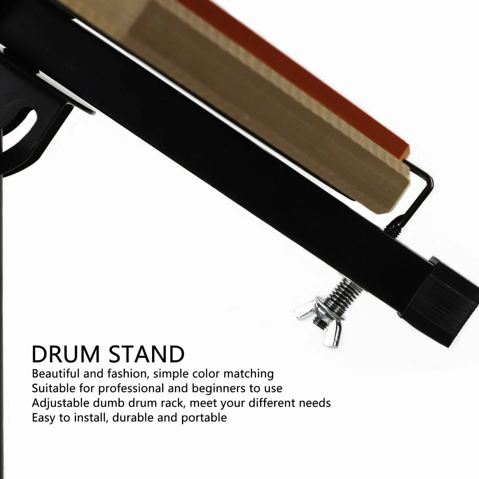 Snare Trommel Ständer Faltbar Verstellbar aus Aluminiumlegierung für 10-14 Zoll Drums Stabiles Stativ mit Einfacher Montage und Transport