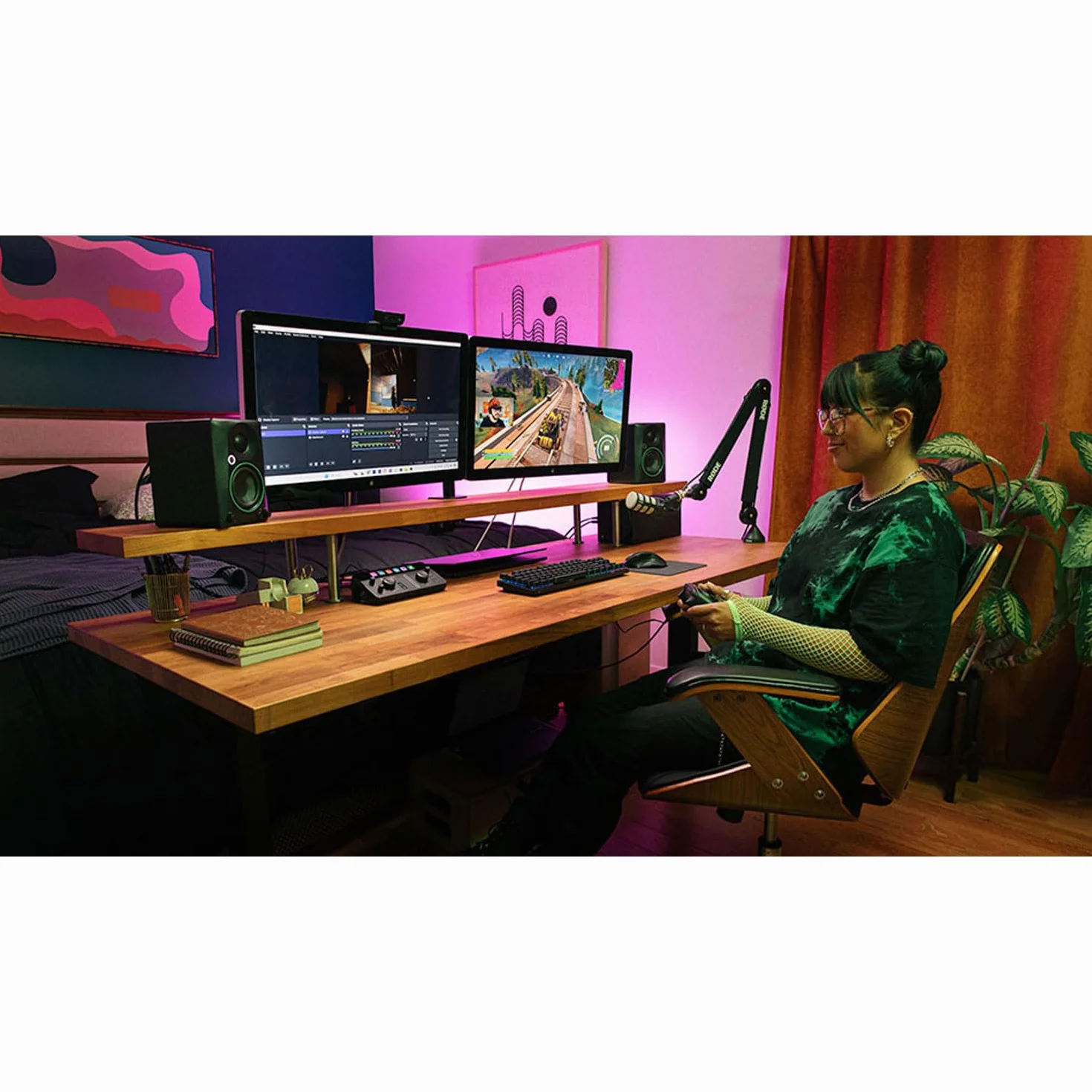 Mackie CR5BT Aktive 2-Wege Studio-Monitore Bluetooth Lautsprecher mit keepdrum Boxenfüße
