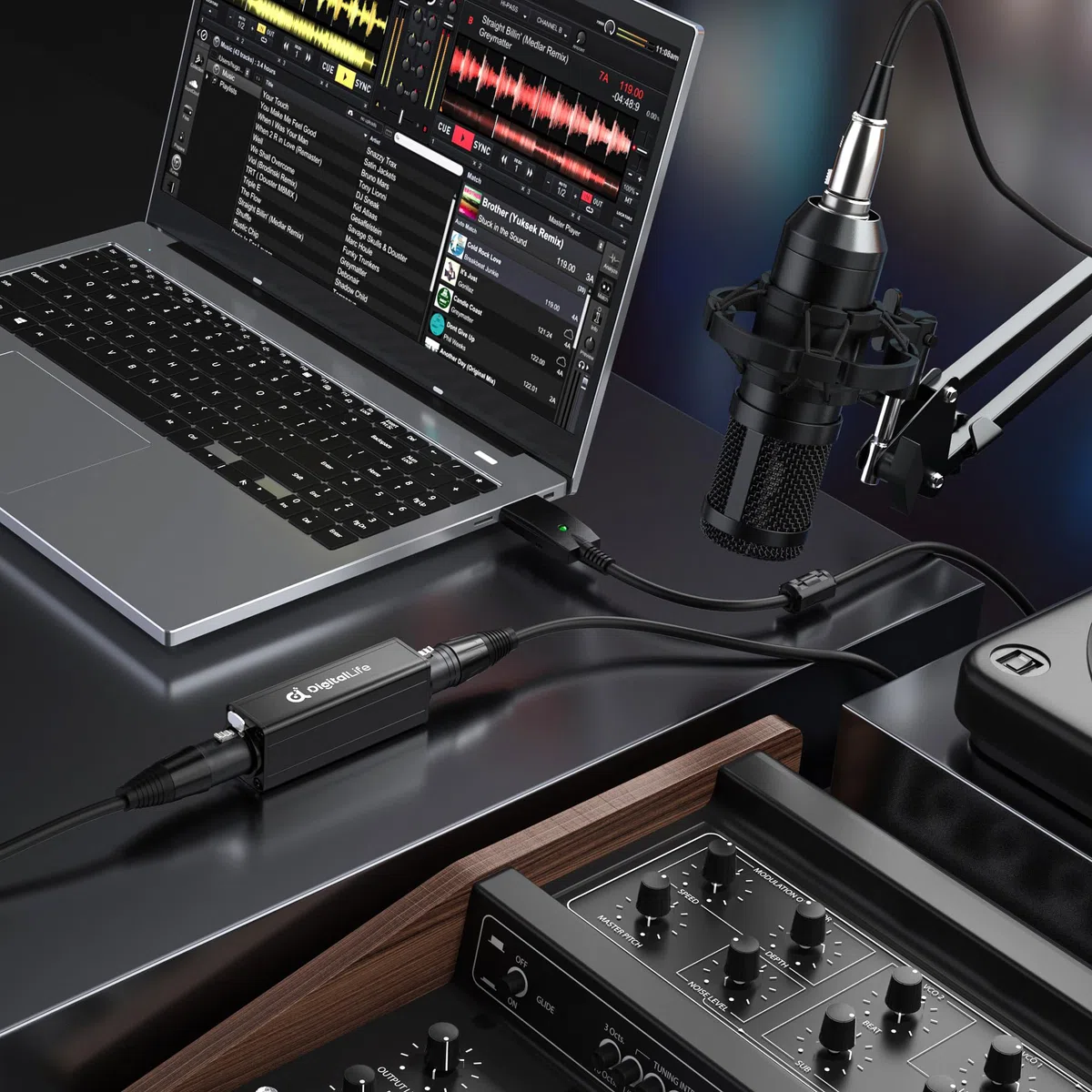 DigitalLife Einzelkanal XLR Ground Loop Noise Isolator – Brummensenkung – Passiv, Modell XLR-A600-I, M/F (Nicht kompatibel mit P24/P48 Phantomgespeisten Mikrofonen)