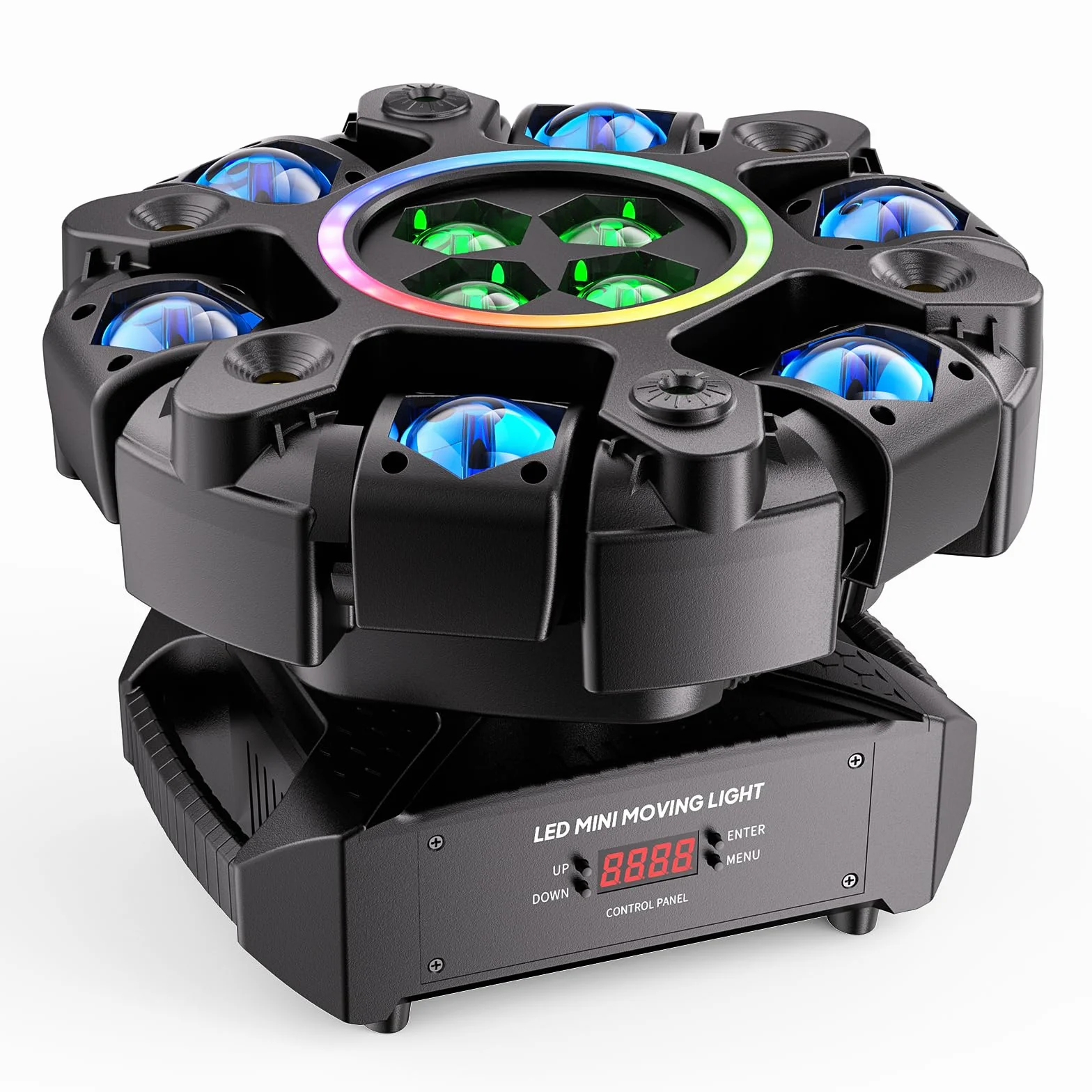 Moving Head LED 180W Beam Disco licht RGBW Partylicht dmx Bühnenlichter DJ lichter für Bar Kneipen Club Hochzeit Weihnachten
