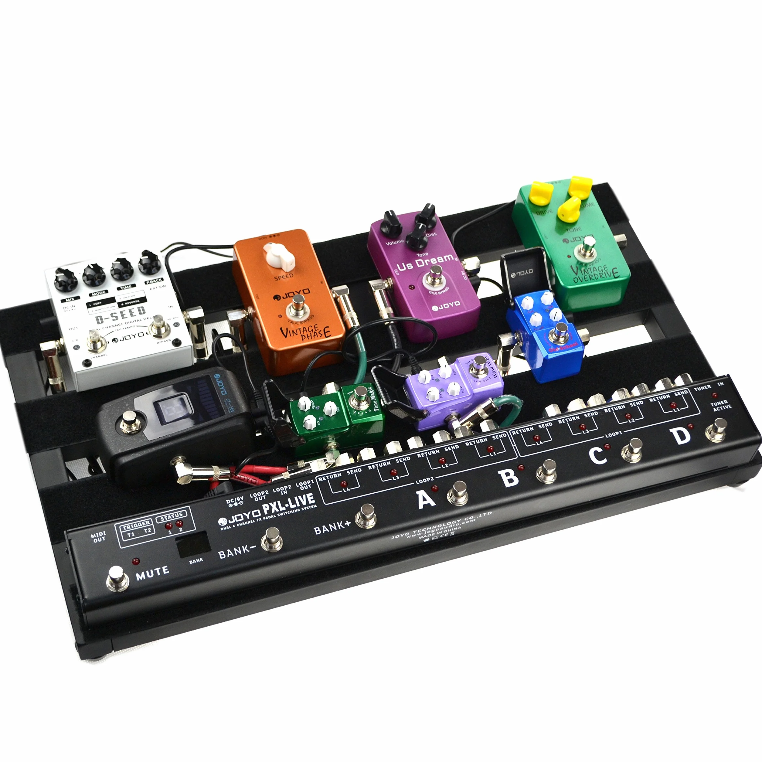 JOYO PXL-LIVE 8 Effektpedal Loop-Schaltsystem mit Verstärkerschalter