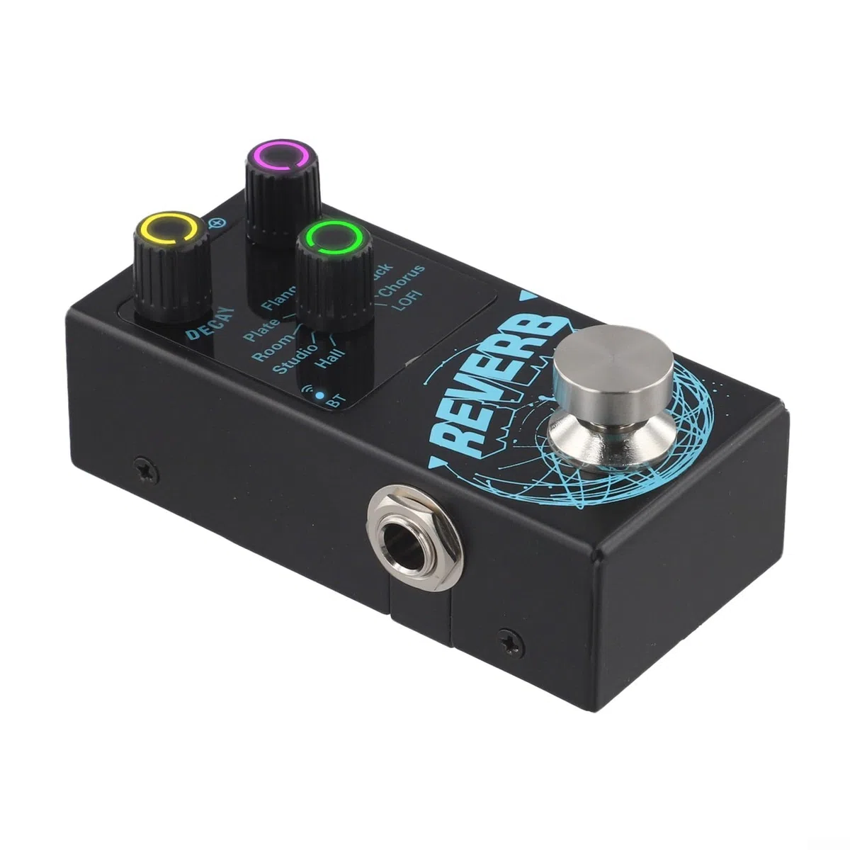 Gitarren-Reverb-Pedal mit 9 einzigartigen digitalen Reverb-Effekten mit einstellbarem Decay und Wet/Dry Mix und True Bypass-Funktion