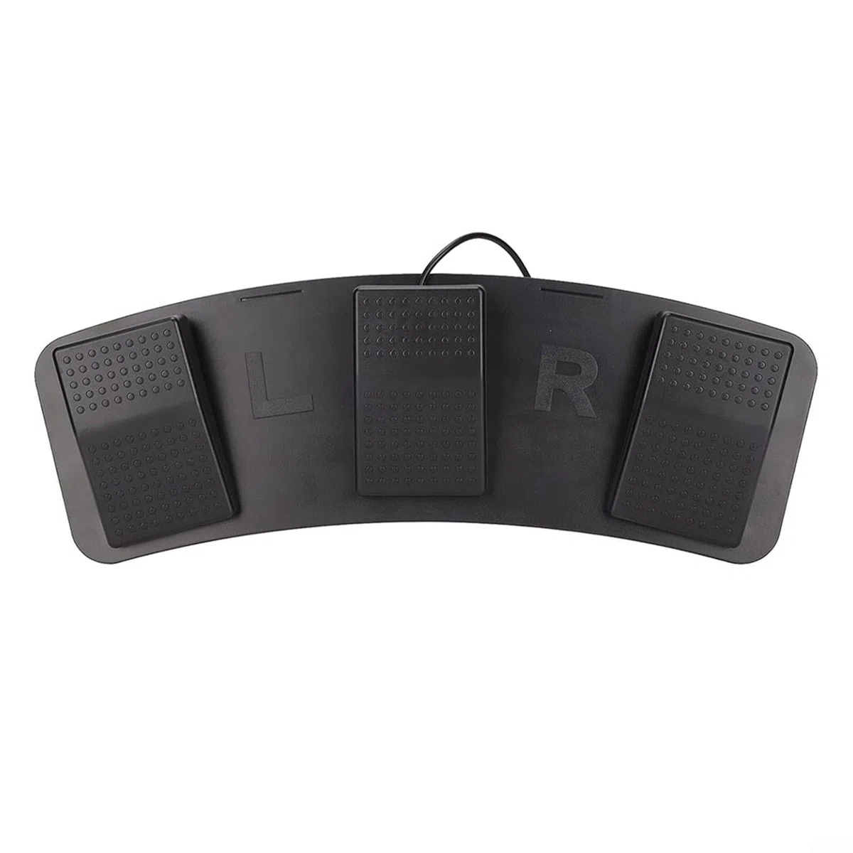ComfyHarbor USB Dreifach-Fußschalter Pedal, programmierbarer 3-Pedal-Controller für PC Gaming Video Transkription Zoom Photobooth, hohe Empfindlichkeit, ergonomisches Design mit 2 m Kabel, Schwarz