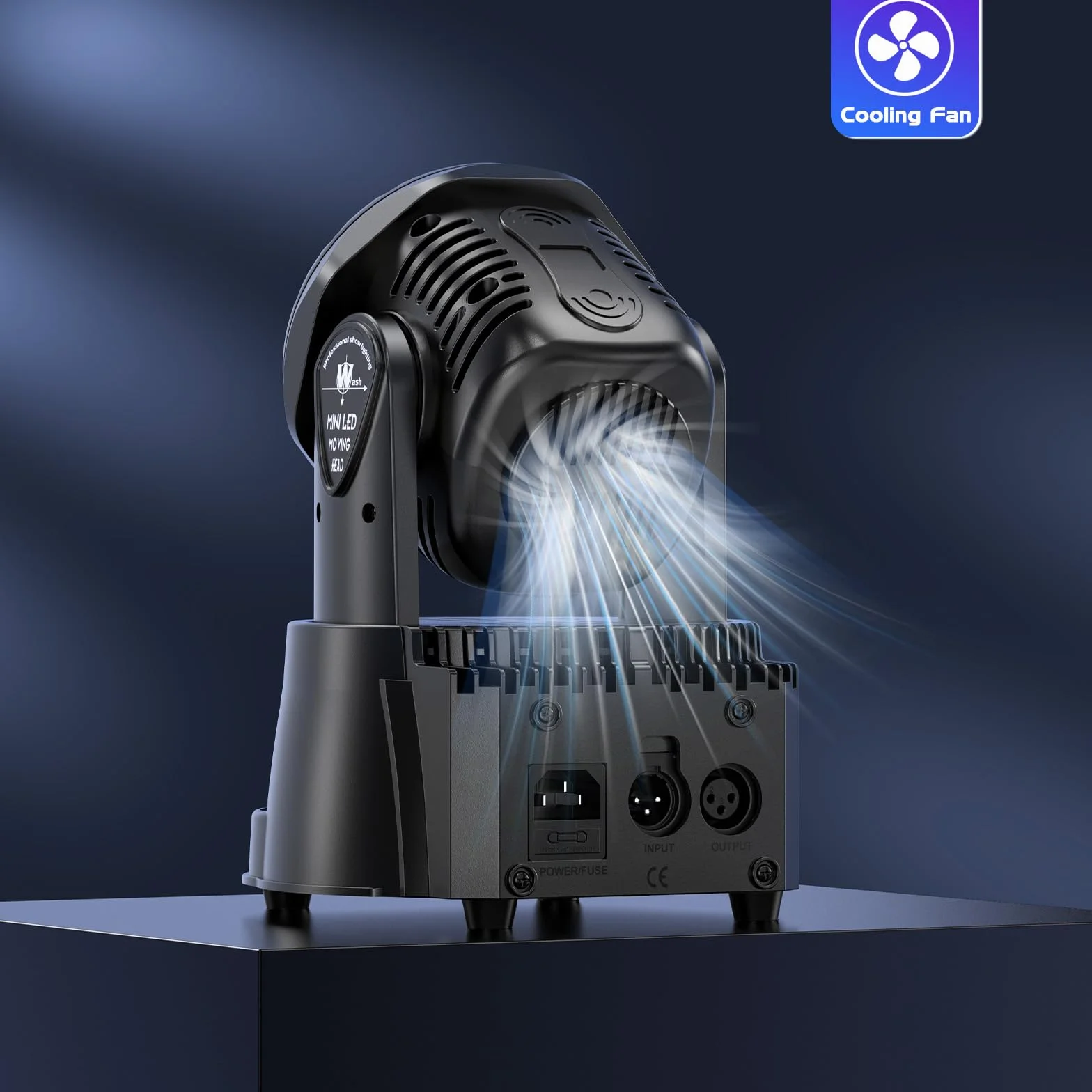 2Er Pack 7X15W Moving Head Wash LED dmx512 RGBW Partylichter 5 Steuerungsmodus 4 in 1 DJ licht Disco Bühnenlicht für Live Events, Bar, Karaoke, Weihnachten, Halloween, Home Party, Hochzeit