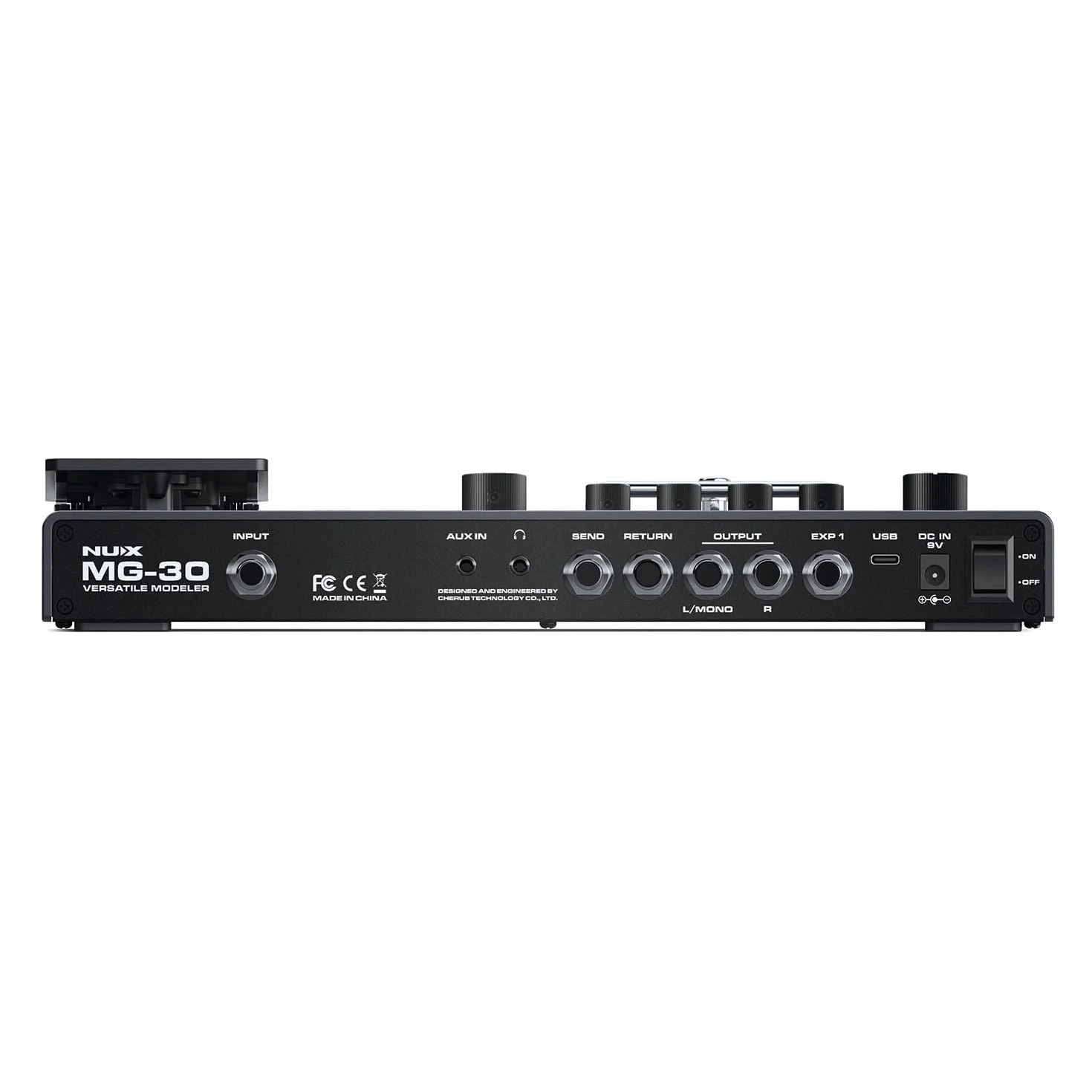 NuX MG-30 Multi-Effects Modeler Pedal, Schwarz