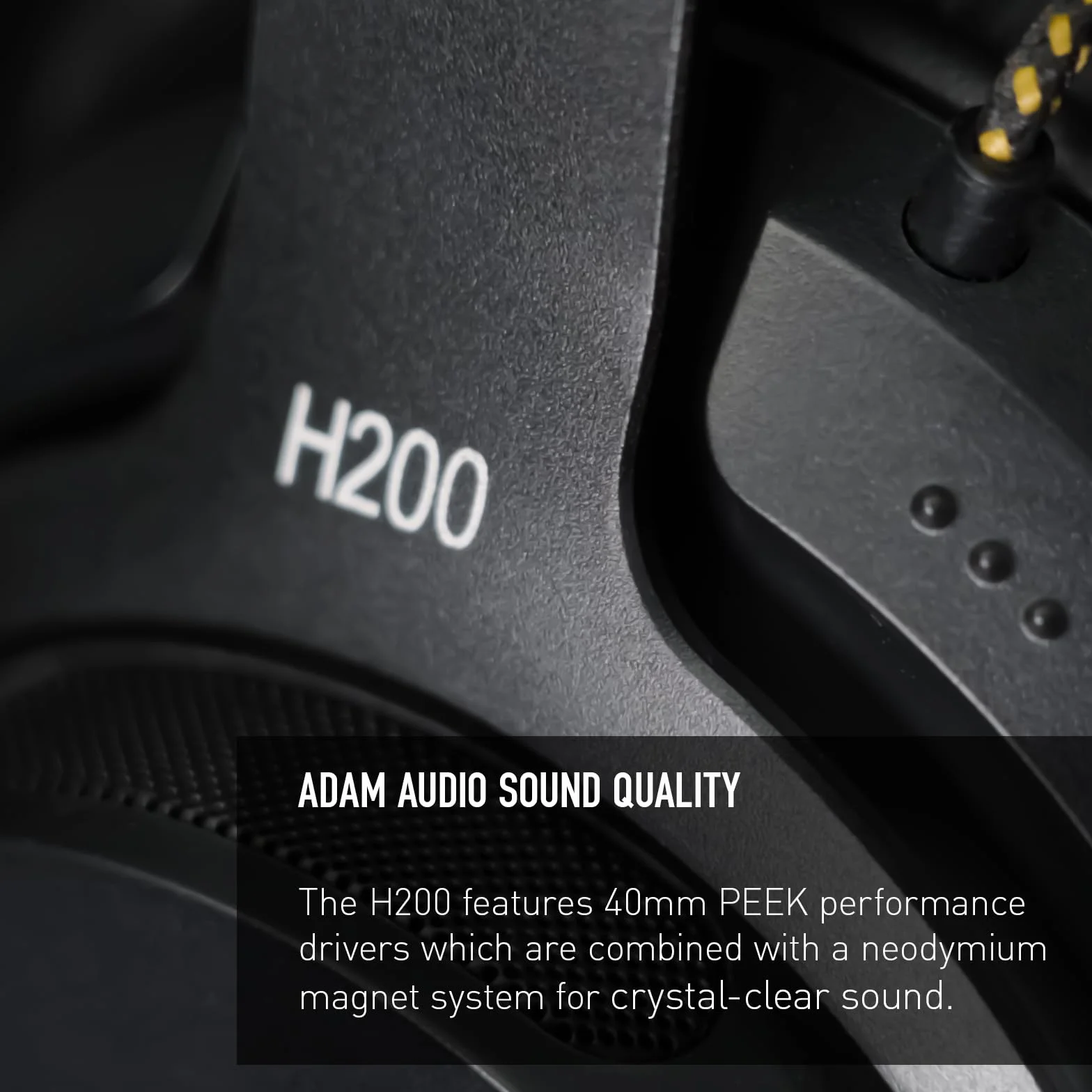 ADAM Audio H200: Geschlossene Studiokopfhörer mit mitgelieferter Software zur Klangoptimierung und Spatialisierung