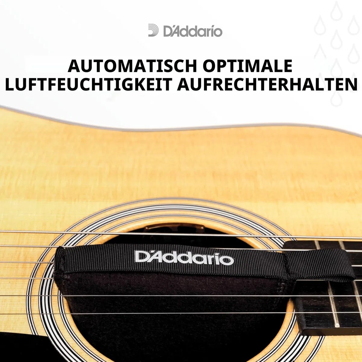D'Addario Gitarre Luftbefeuchter - Guitar Humidifier - Humidipak Pflegeset - Automatisches Luftfeuchtigkeitskontrollsystem - Wartungsfreies Zweiwege-Luftfeuchtigkeitskontrollsystem für Gitarren