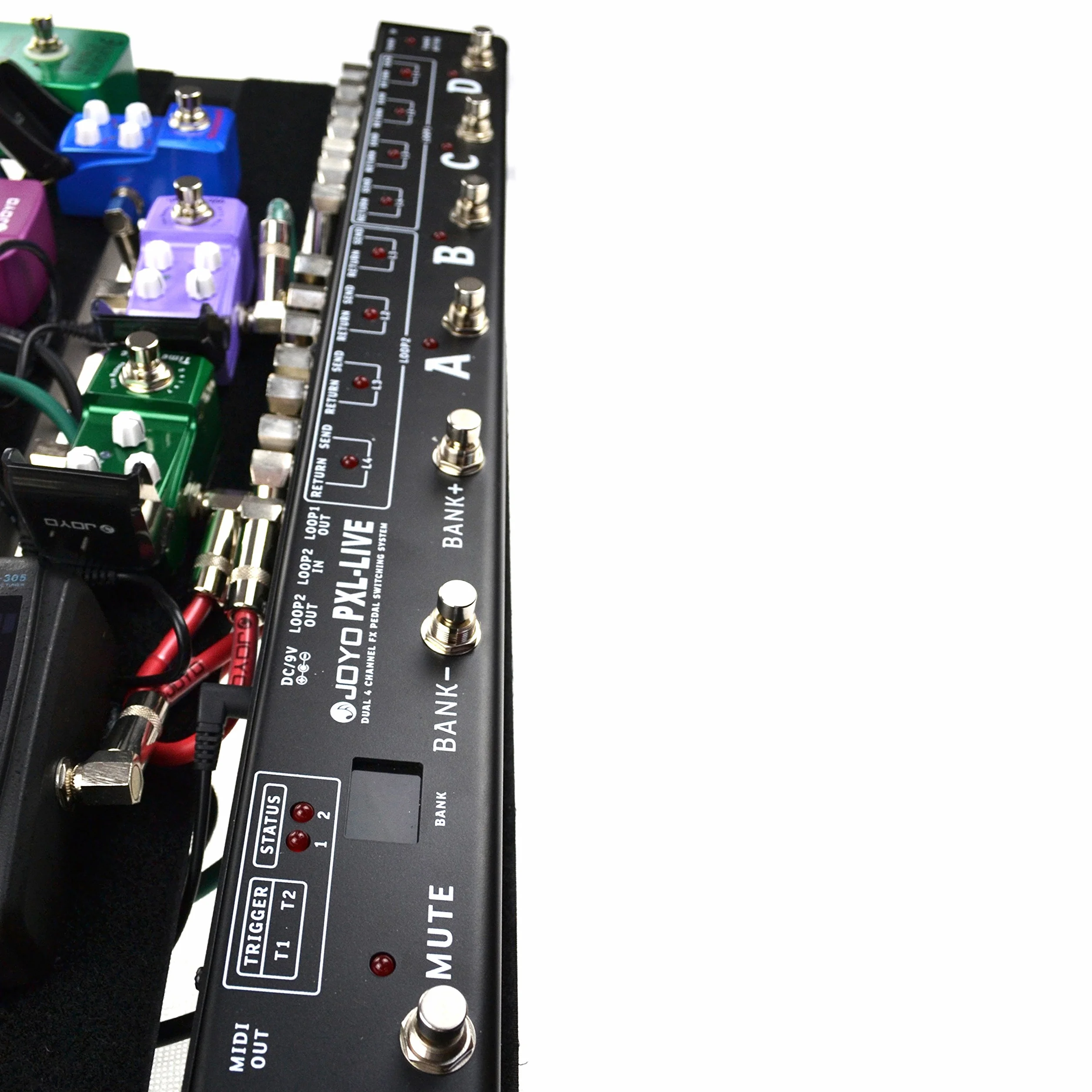 JOYO PXL-LIVE 8 Effektpedal Loop-Schaltsystem mit Verstärkerschalter