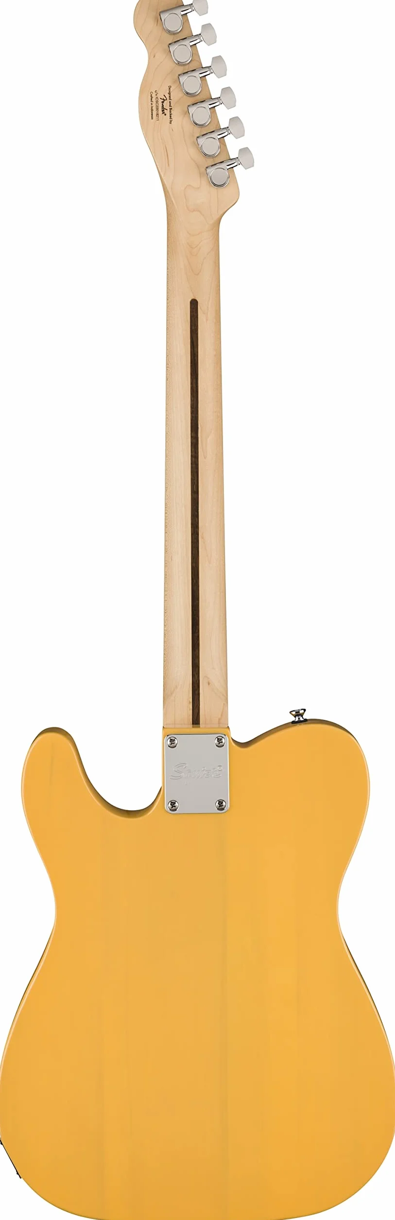 Squier by Fender Sonic Telecaster, E-Gitarre, Ahorngriffbrett, Schwarze Schlagplatte, Butterscotch Blonde, Inklusive kostenloser virtueller Kurse auf Fender Play