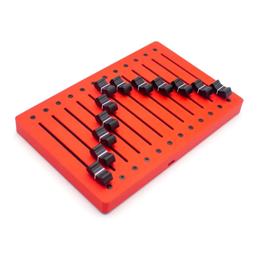Toplionace EM-12F 12-Kanal Fader MIDI Controller mit 10cm Hochpräzisen Fadern und USB-Plug-&-Play Funktion
