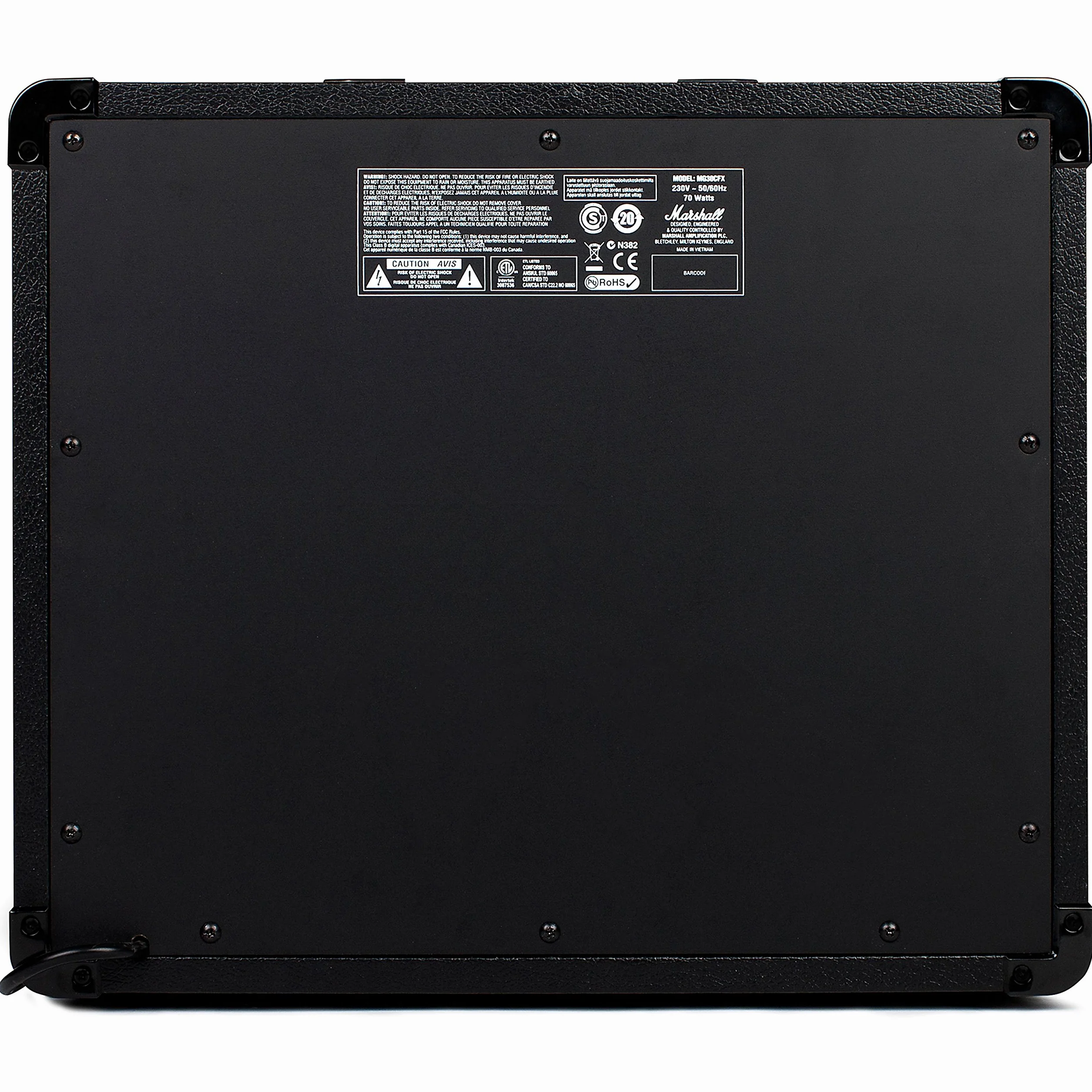 Marshall MG30GFX Gitarren-Combo-Verstärker mit integriertem FX, Übungsverstärker, geeignet für E-Gitarre – Schwarz und Gold