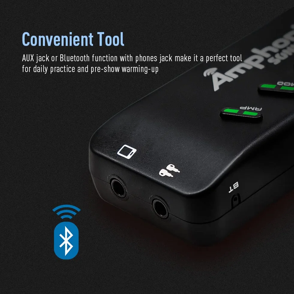SONICAKE Mini Gitarre Kopfhörer Verstärker Bluetooth Multi-Effekte Plug-In USB aufladbar Portable Amphonix