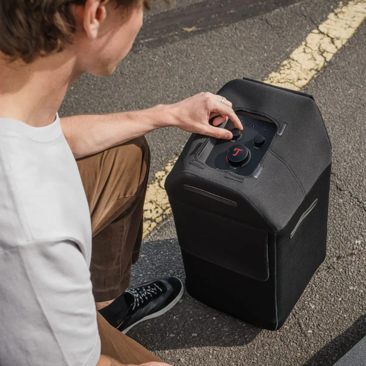 Teufel ROCKSTER AIR 2 Protector Wasserabweisende, robuste Neopren-Schutzhülle für ROCKSTER AIR 2 Lautsprecher - Schwarz