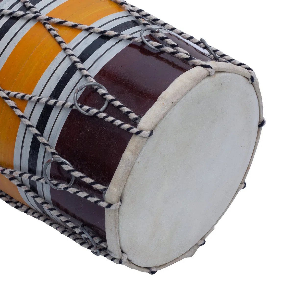 Handgemachtes Holz & Leder Klassischer indischer Volk Tabla Trommel Set Hand Percussion Drums World Musical Instruments Punjabi Dholak Dholki 20 x 15 CMS Fun Birthday Housewarming Geschenkideen