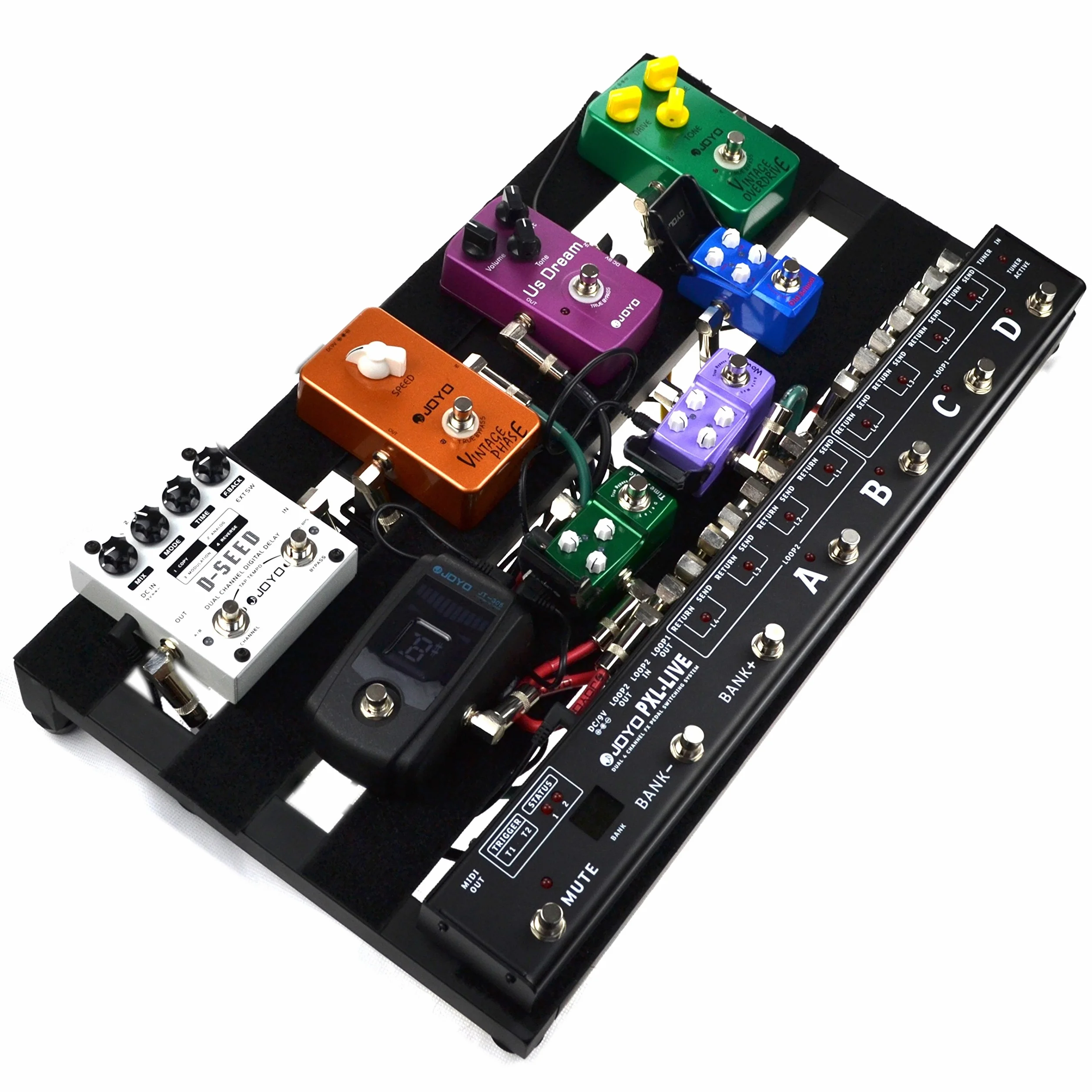JOYO PXL-LIVE 8 Effektpedal Loop-Schaltsystem mit Verstärkerschalter