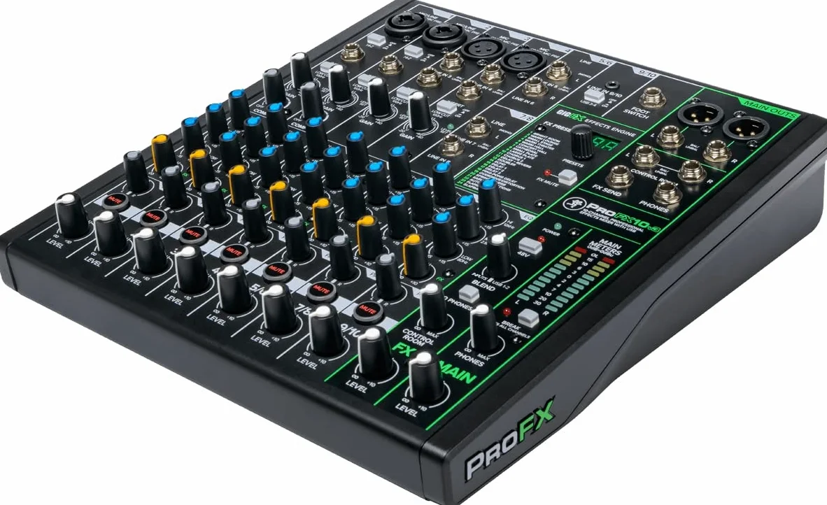 Mackie ProFX10v3 10-Kanal Professionelles Effektmischpult mit USB