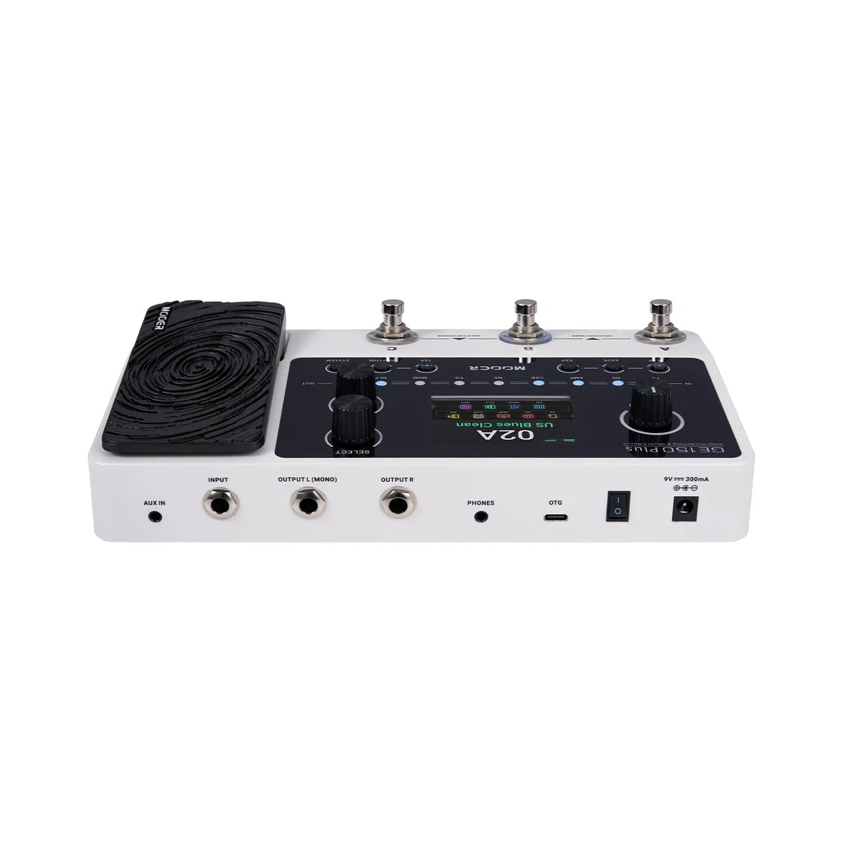 Mooer GE150 Plus Multi Effects Pedal für Gitarre | 55 Amp-Modellen, 170 Effekten, 80-Sekunden-Looper, Expression-Pedal und USB-C-Recording